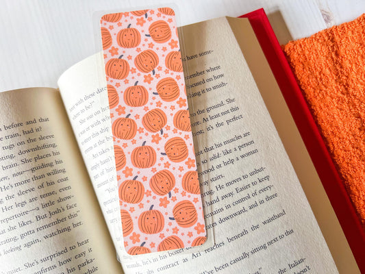 Cute Pumpkins Fall Laminated Bookmark