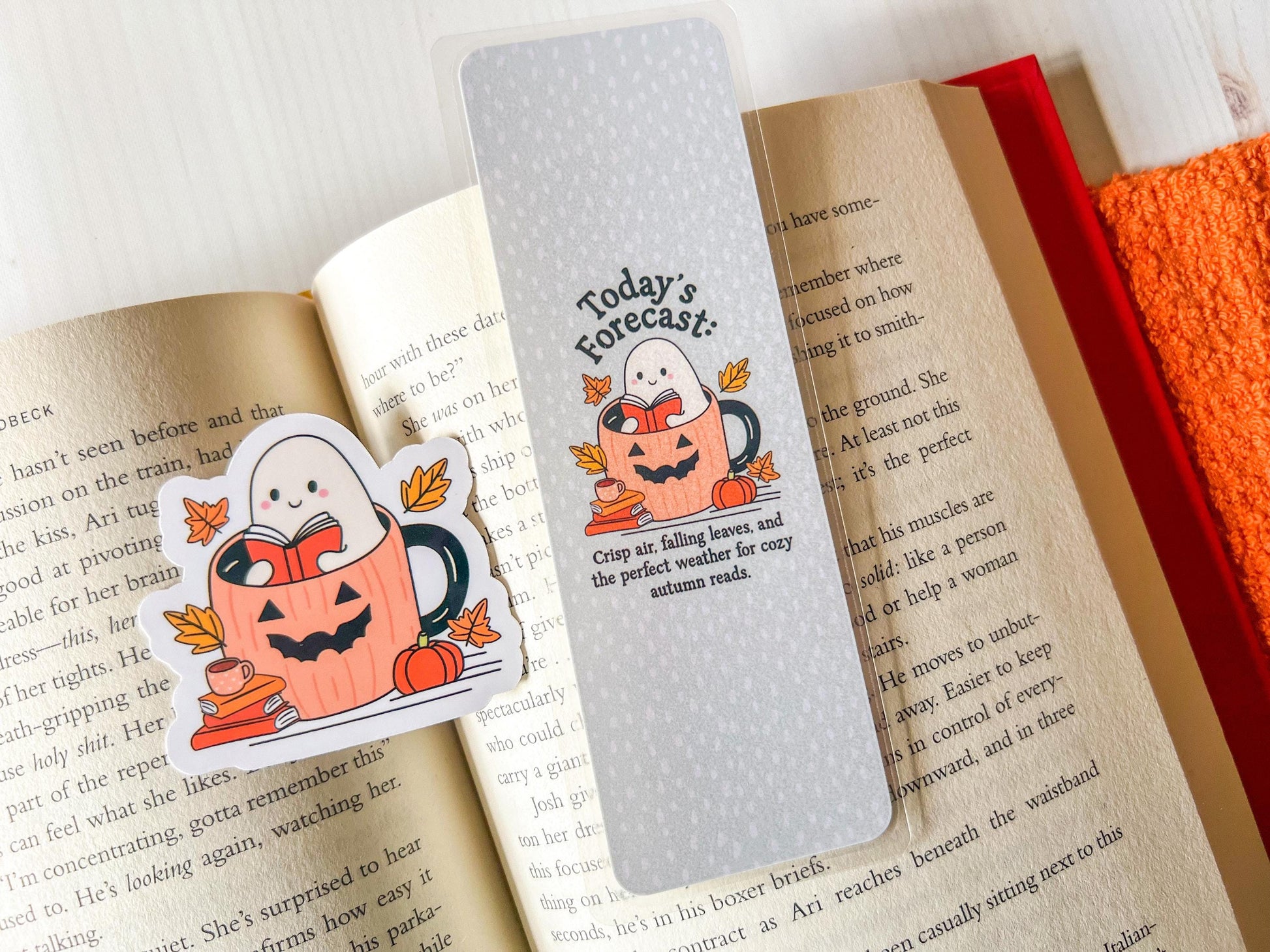 Autumn Reads Fall Bookmark