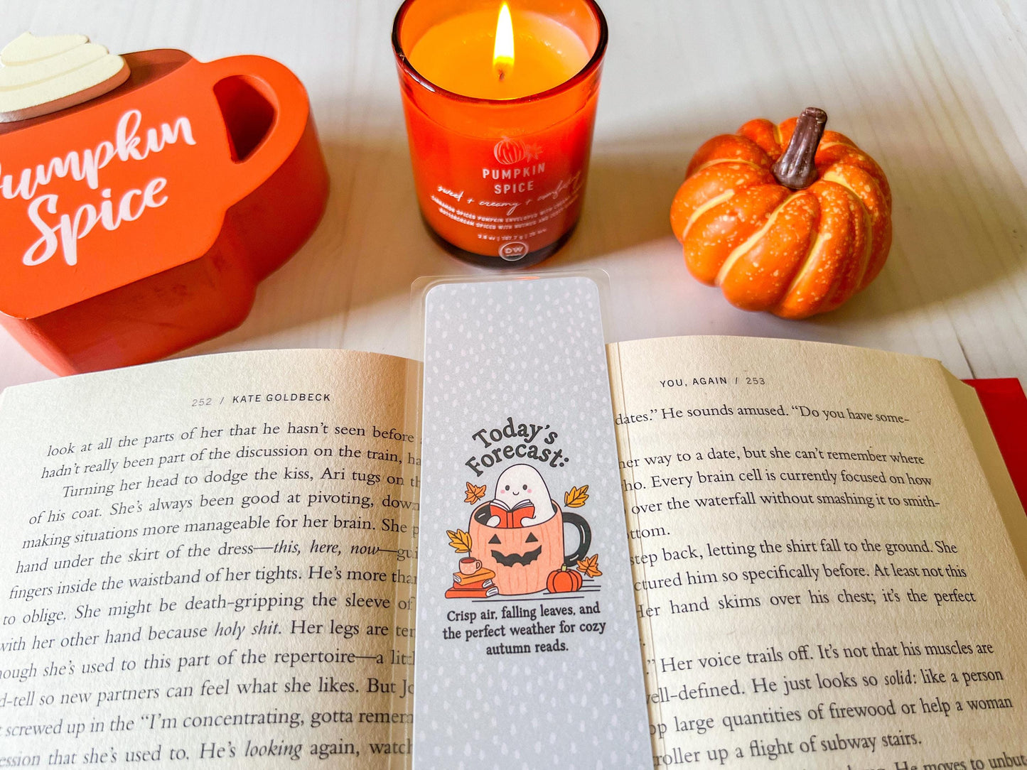 Autumn Reads Fall Bookmark