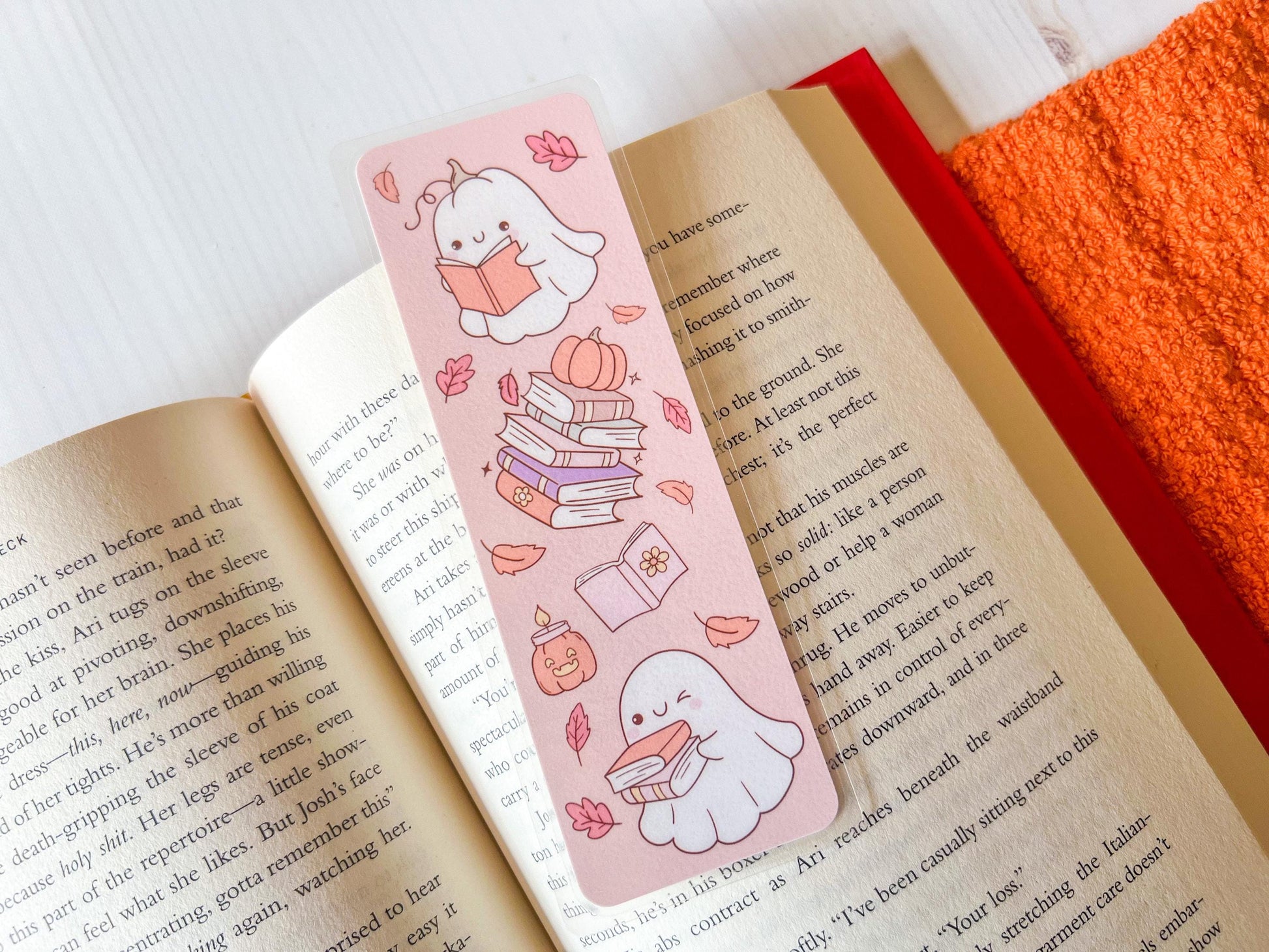 Ghosts & Reading Fall Bookmark