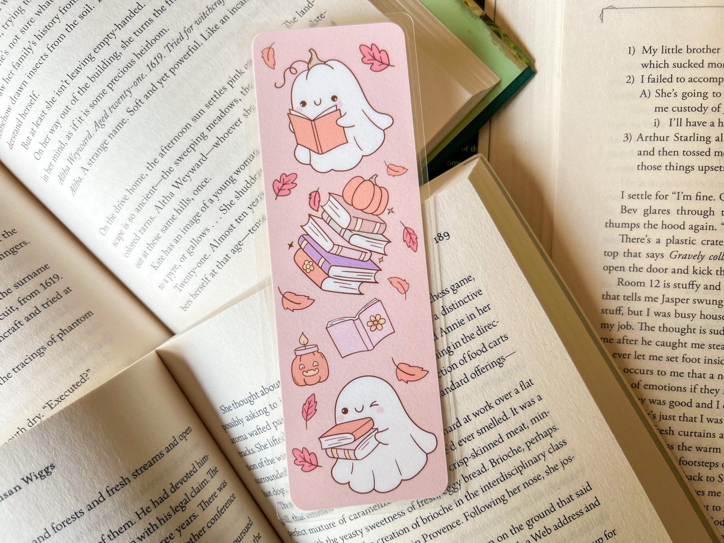 Ghosts & Reading Fall Bookmark