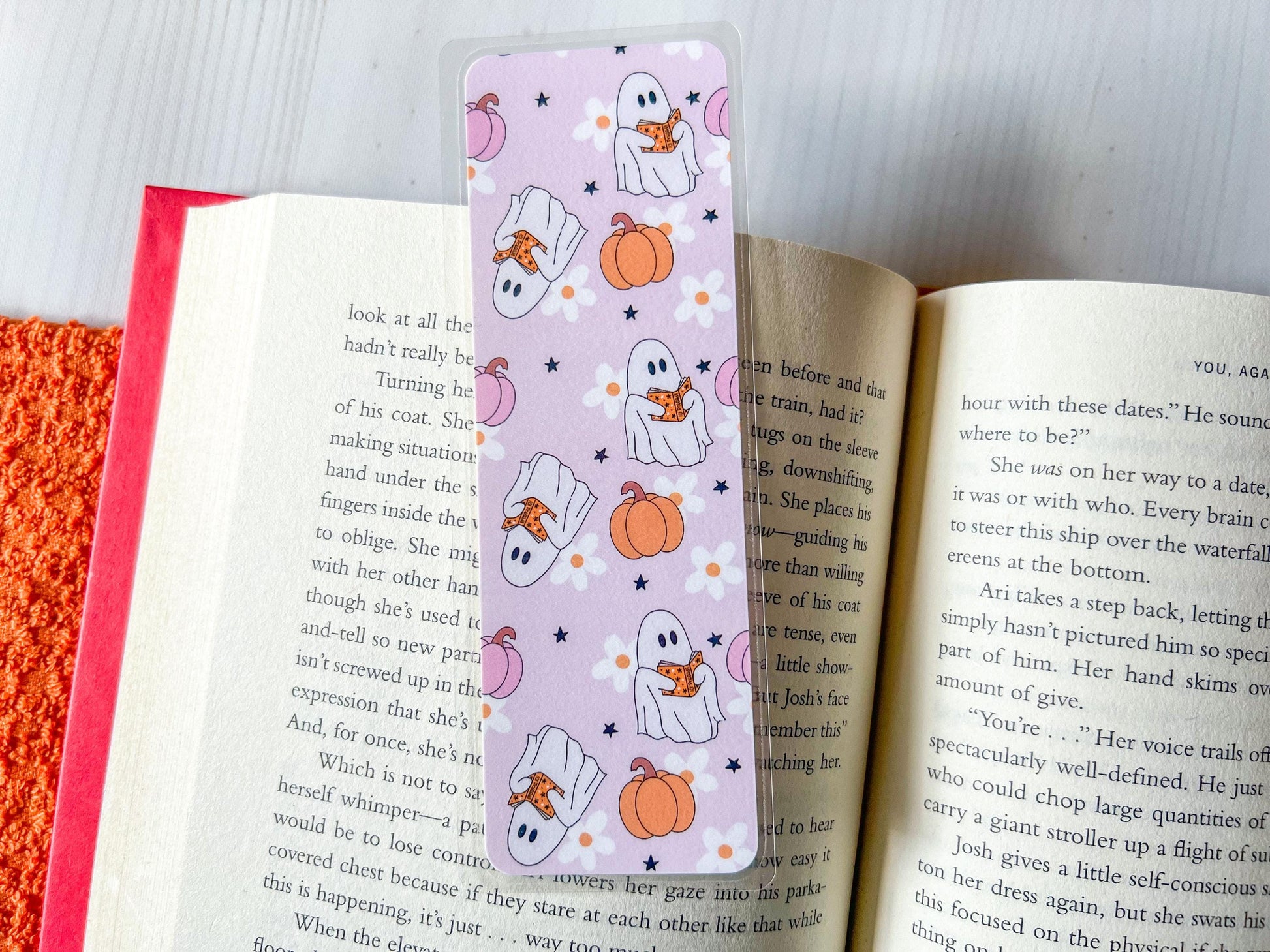 Ghosts, Books & Pumpkins Fall Bookmark