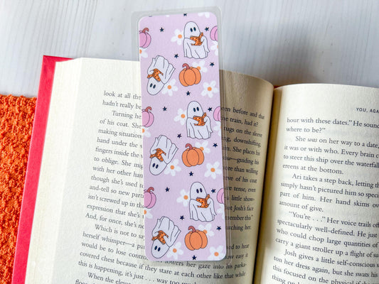 Ghosts, Books & Pumpkins Fall Bookmark