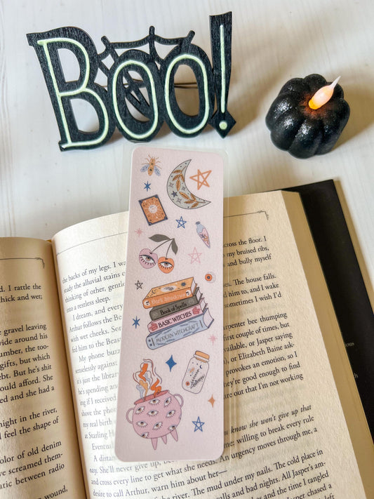 Witch Books Halloween Bookmark