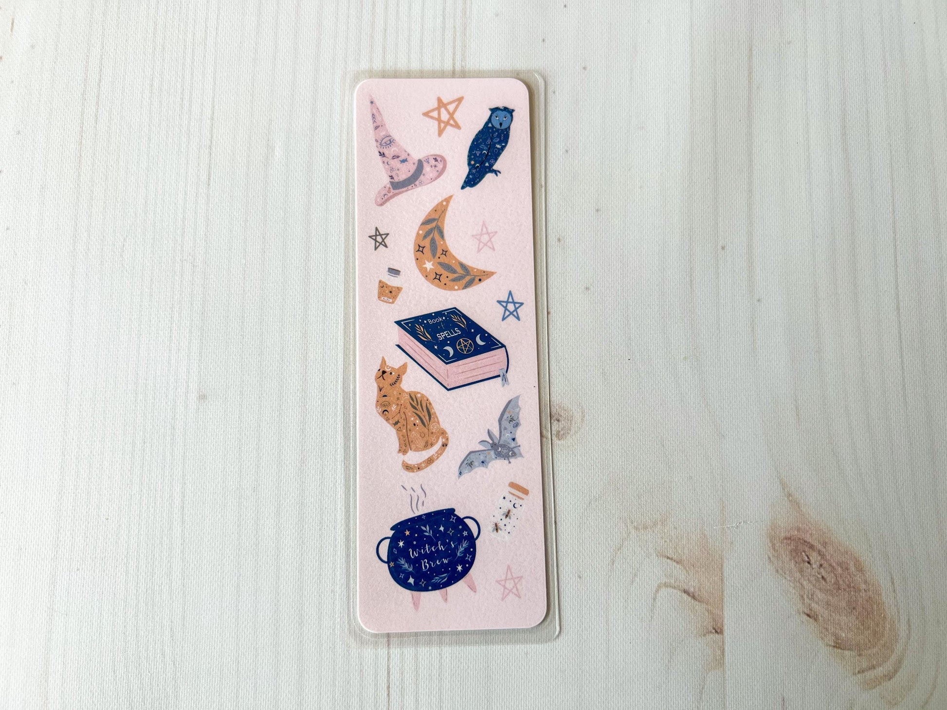 Witch Book of Spells Halloween Bookmark