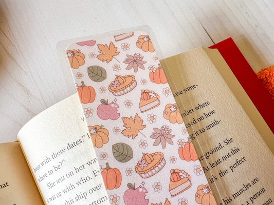 Pumpkins & Apples Fall Bookmark