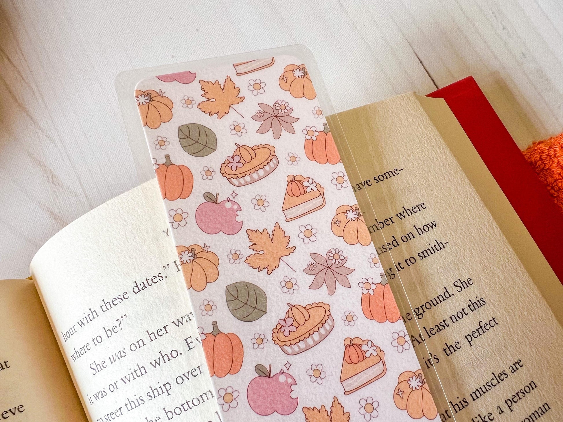 Pumpkins & Apples Fall Bookmark