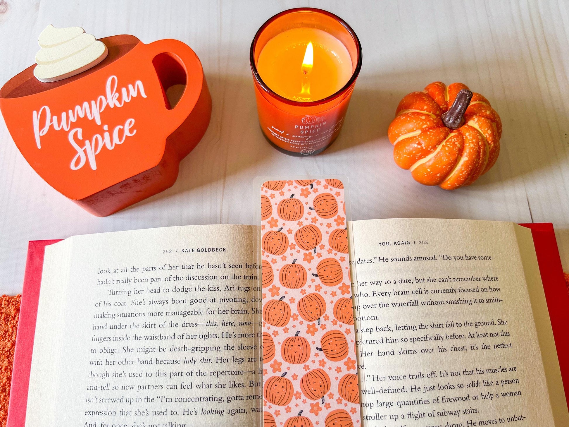 Cute Pumpkins Fall Laminated Bookmark