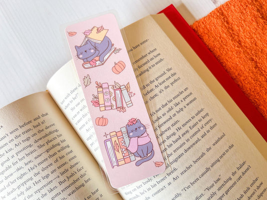 Cats & Books Fall Bookmark