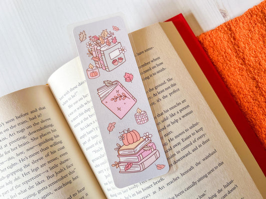 Books and Candles Fall Bookmark