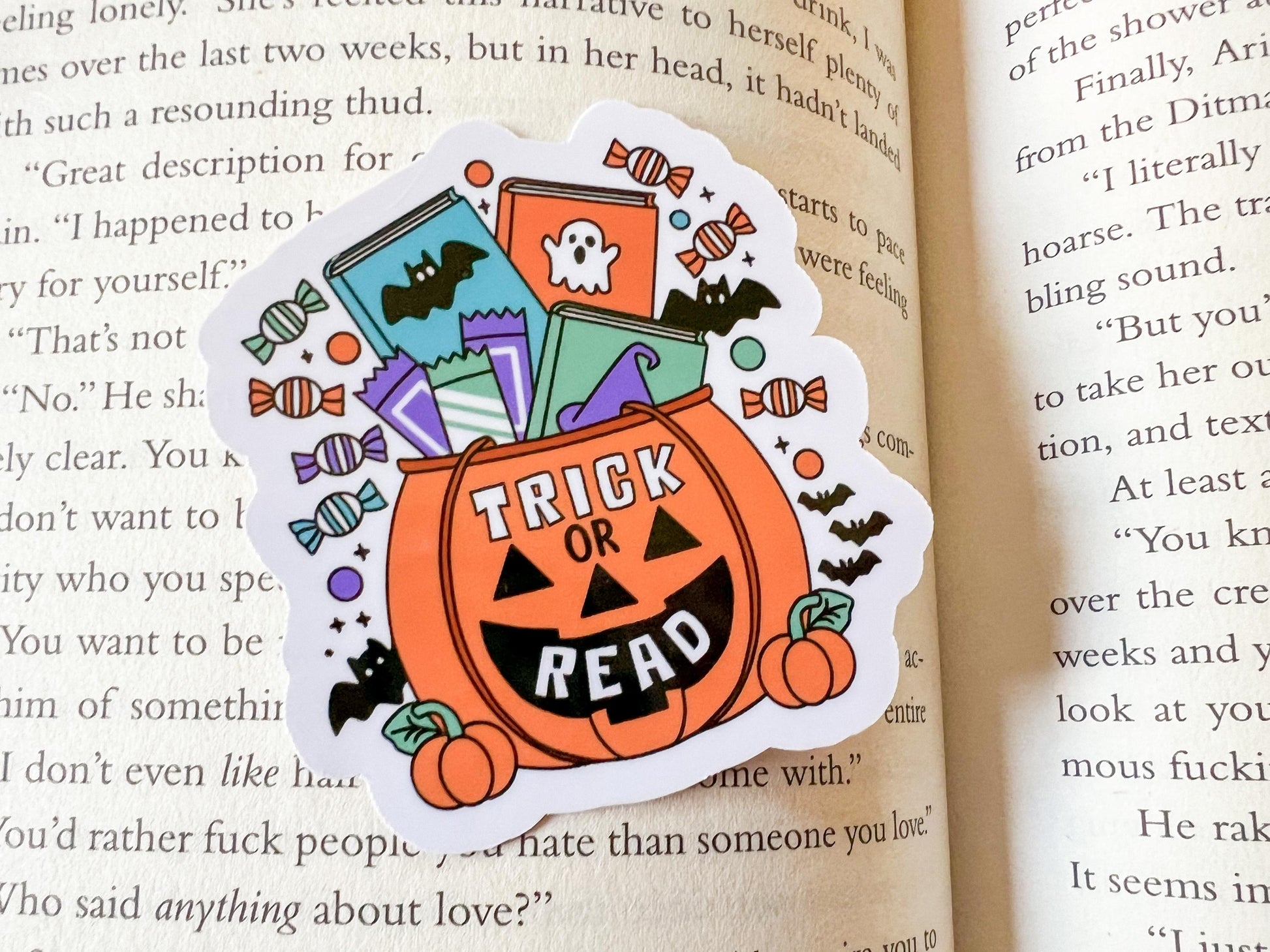 Trick or Read Halloween Books Sticker