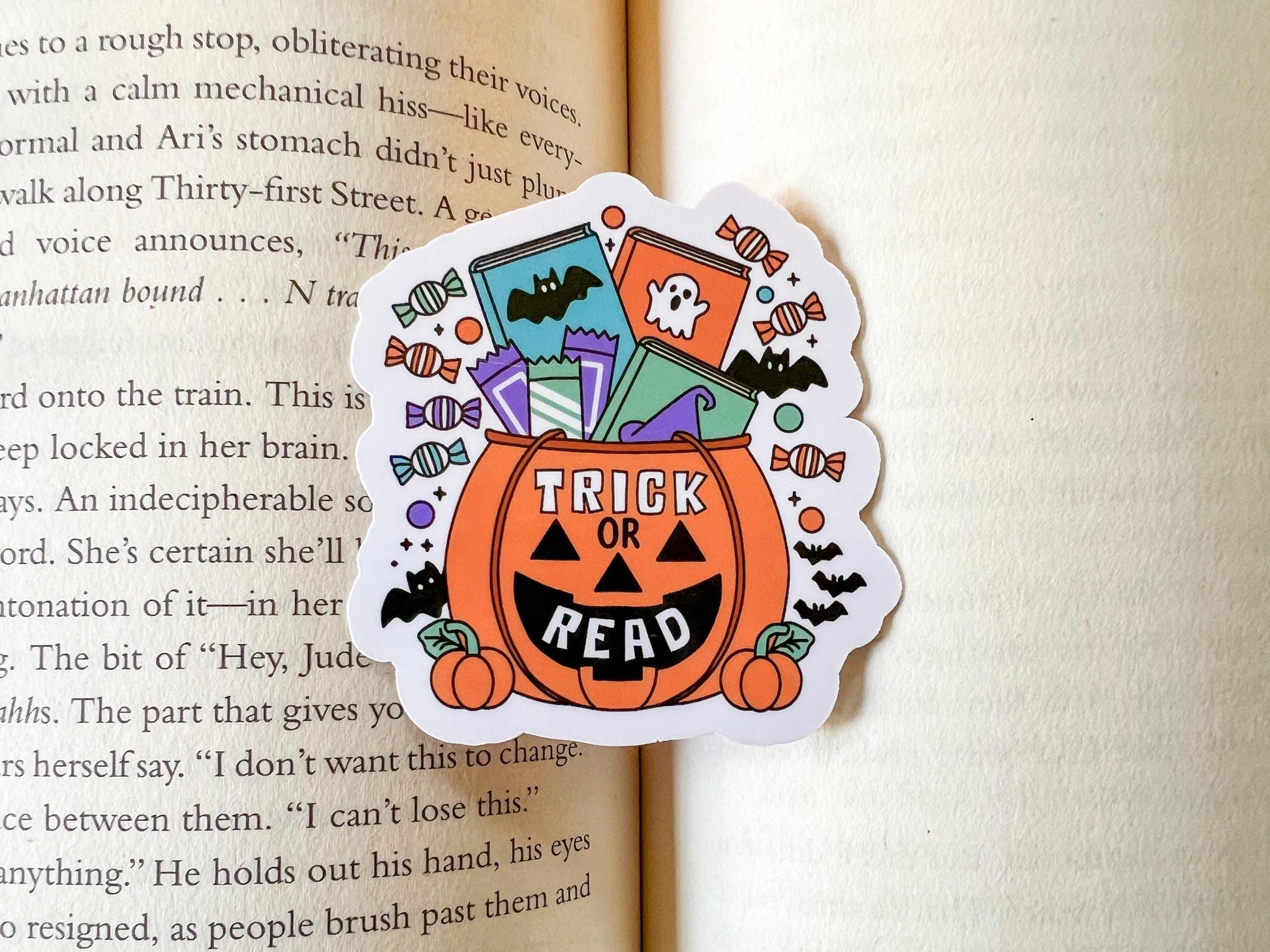Trick or Read Halloween Books Sticker
