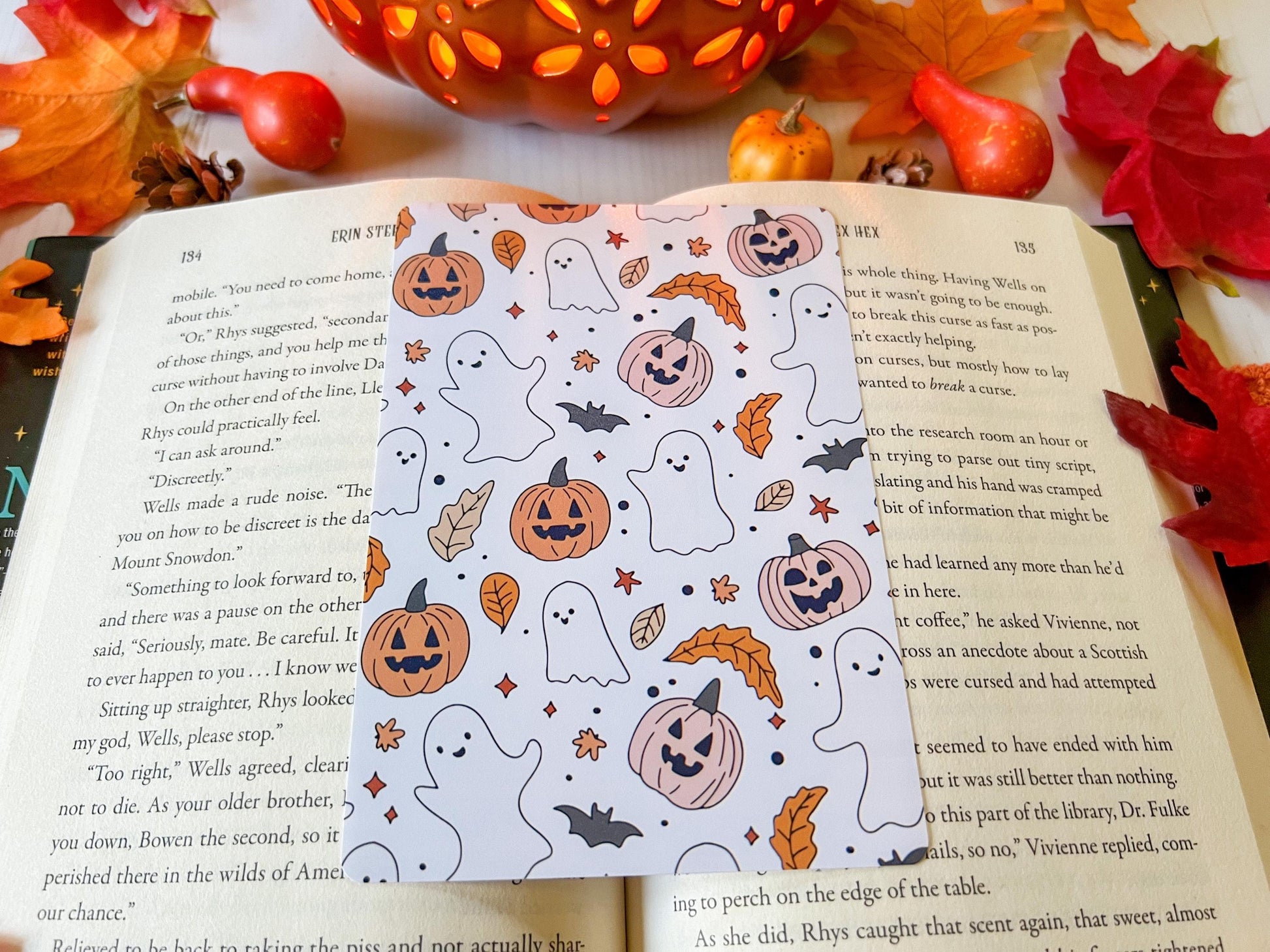 Halloween Ghosts & Bats E-Reader Case Inserts