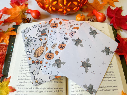 Halloween Ghosts & Bats E-Reader Case Inserts