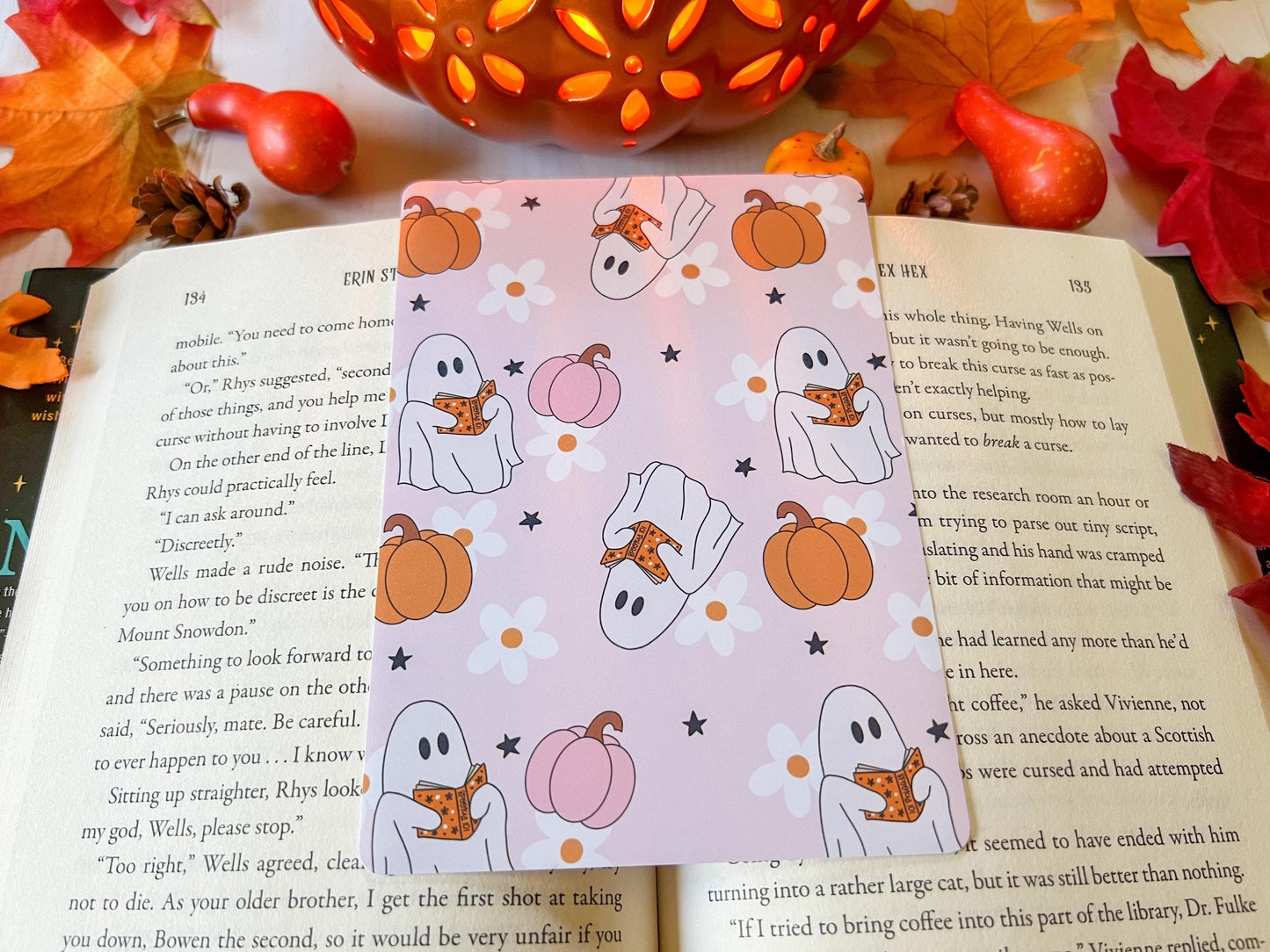 Halloween Reading Ghosts & Skulls E-Reader Case Inserts