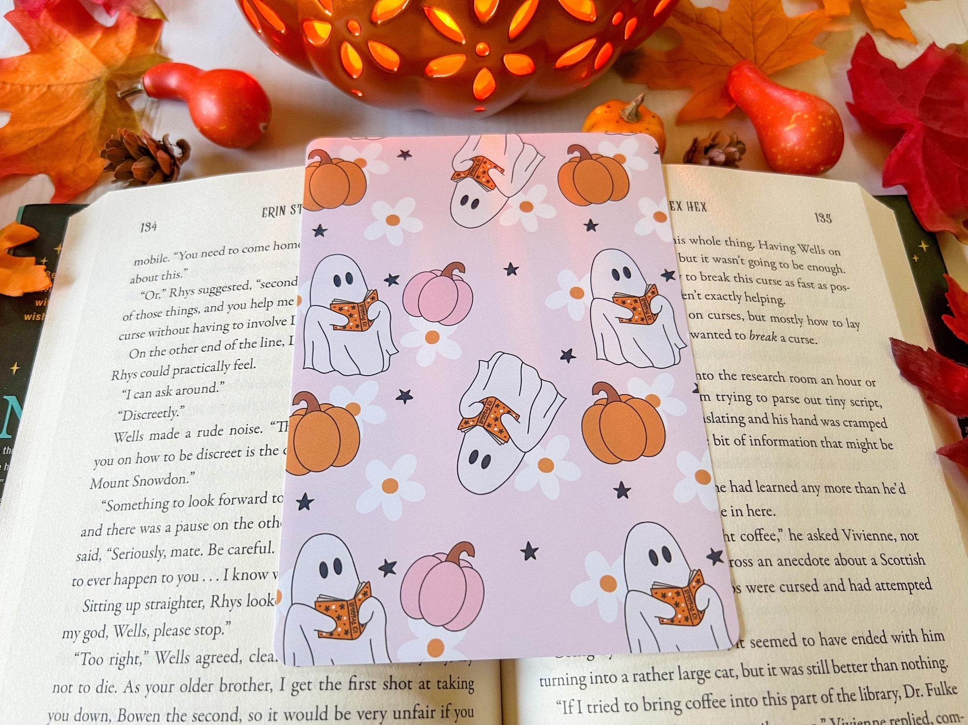 Halloween Reading Ghosts & Skulls E-Reader Case Inserts