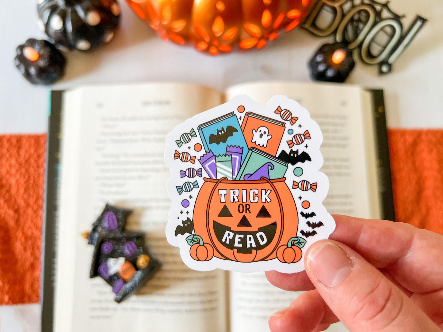 Trick or Read Halloween Books Sticker