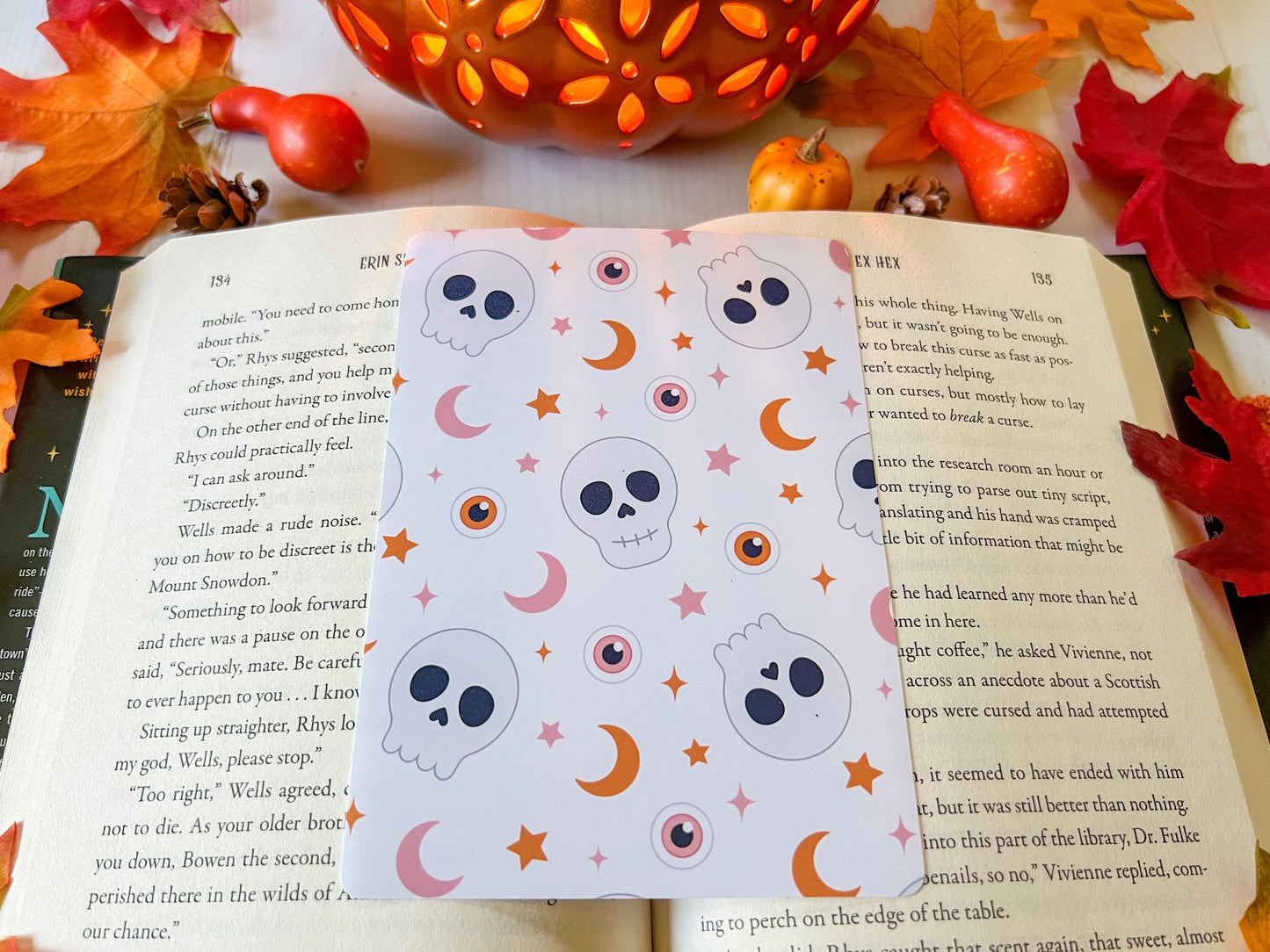 Halloween Reading Ghosts & Skulls E-Reader Case Inserts