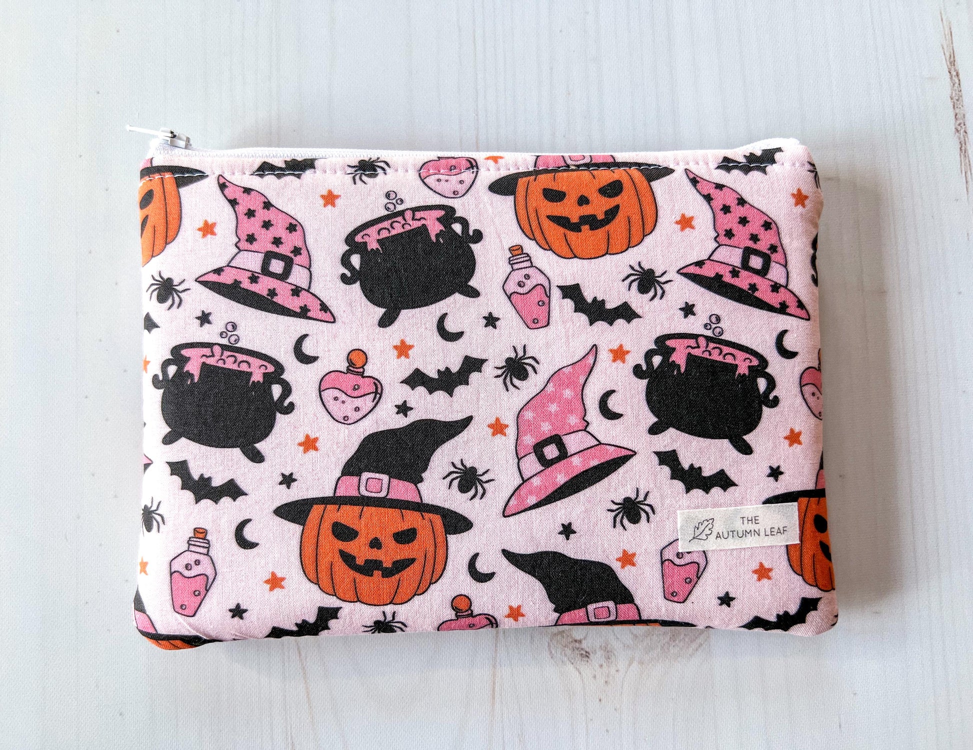 Pumpkin Witches Halloween Zippered E-Reader Pouch Case