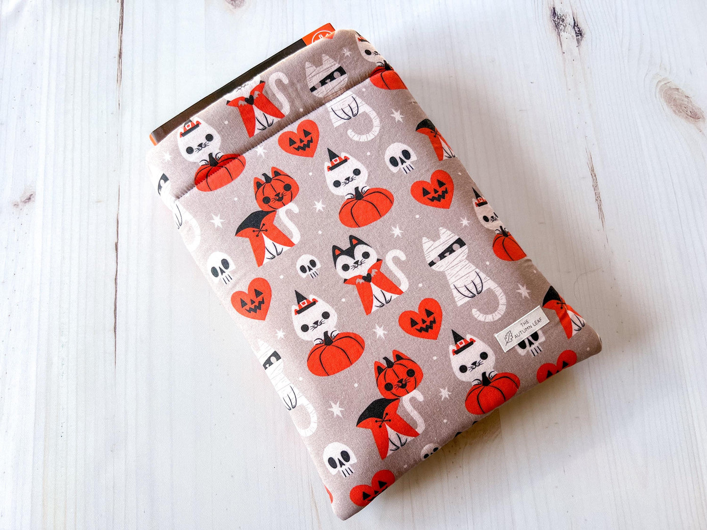 Spooky Cats with Pumpkins Halloween Book Cozy