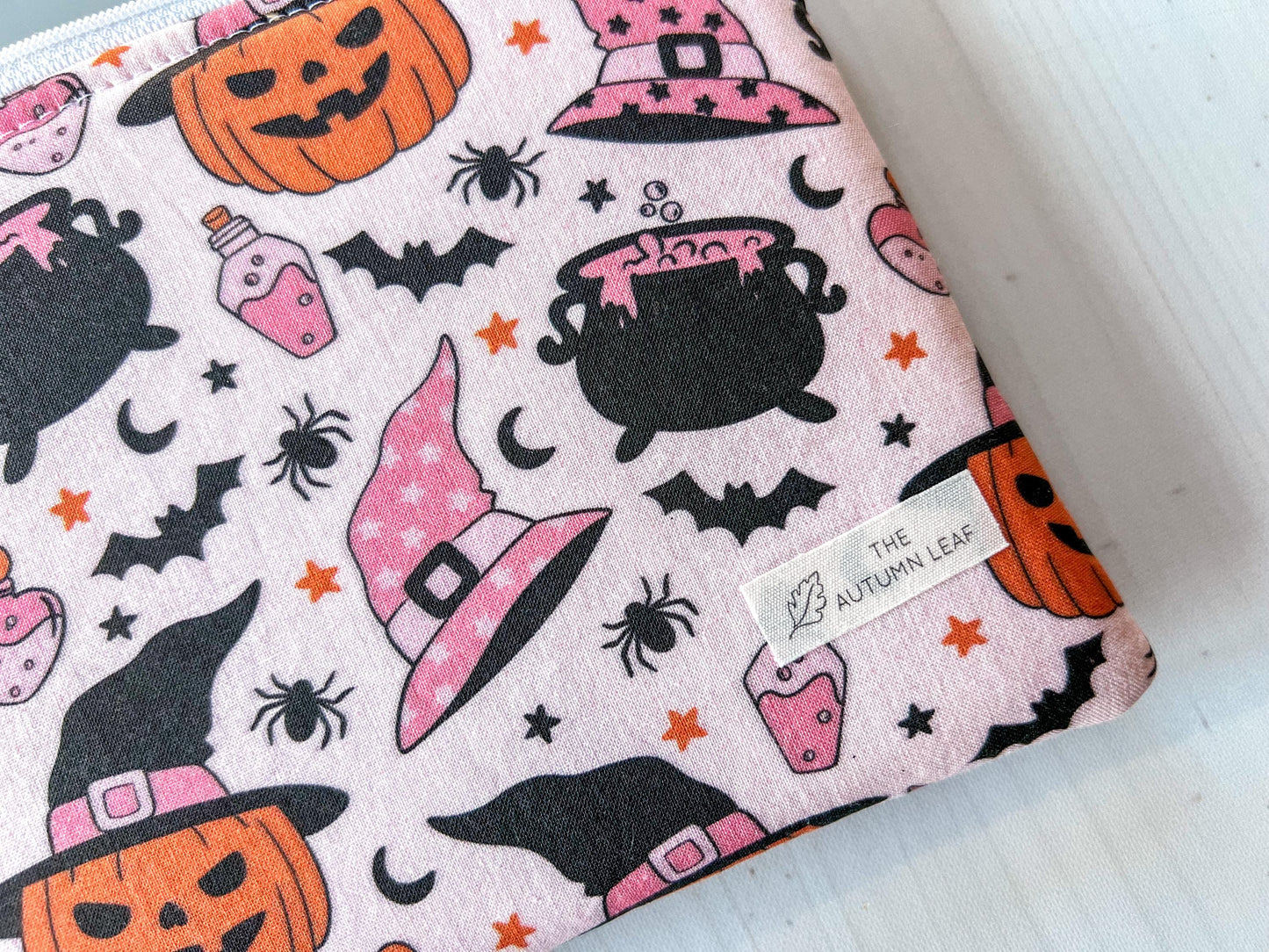 Pumpkin Witches Halloween Zippered E-Reader Pouch Case