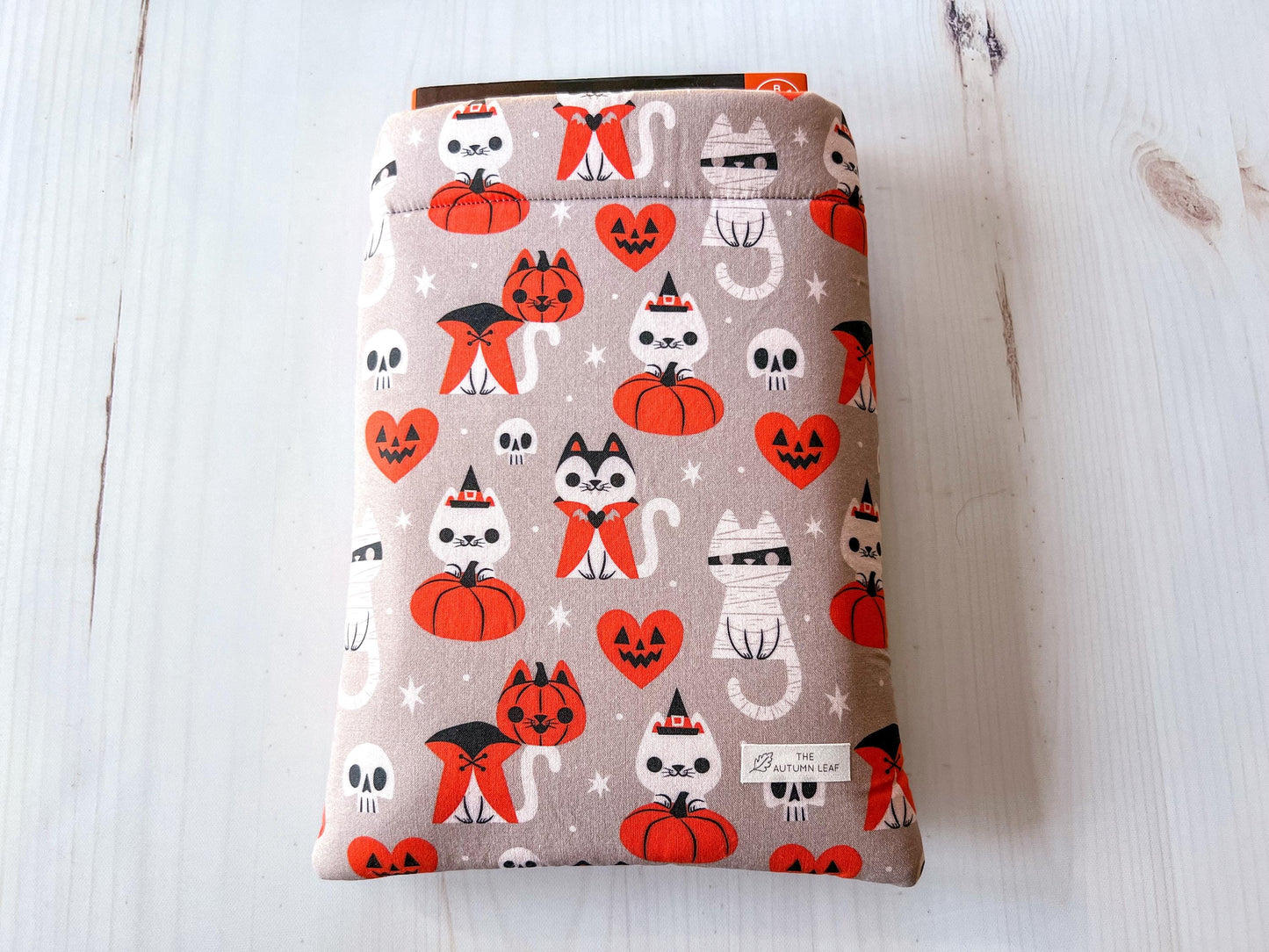 Spooky Cats with Pumpkins Halloween Book Cozy