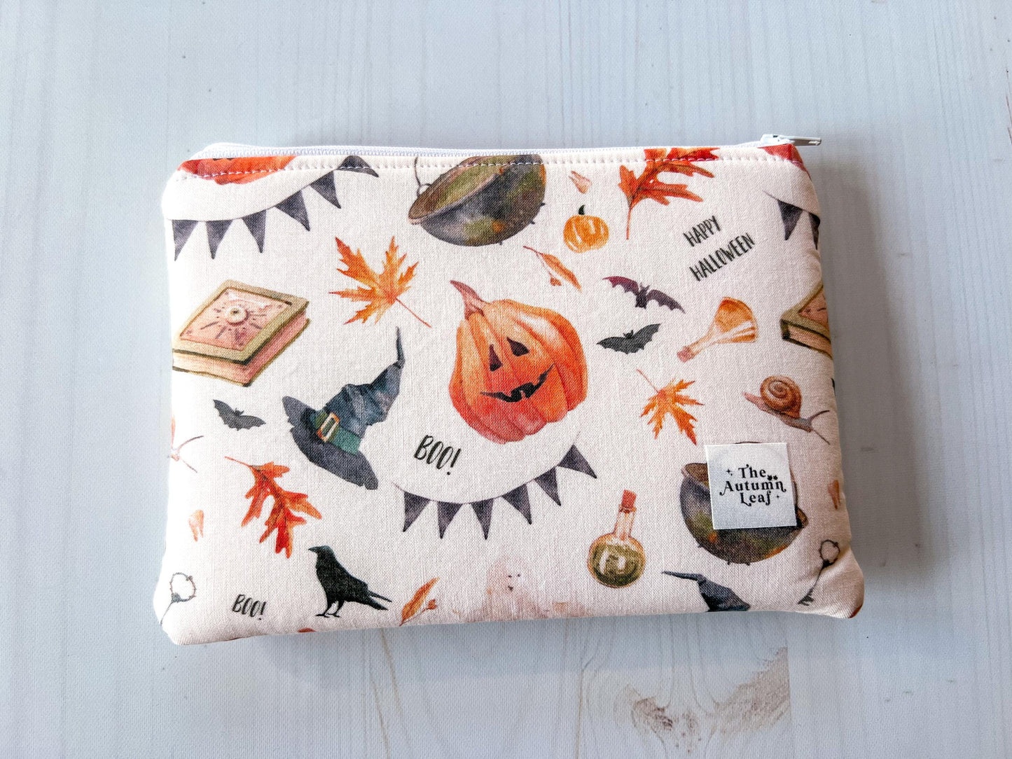 Witchy Halloween Zippered E-Reader Pouch Case