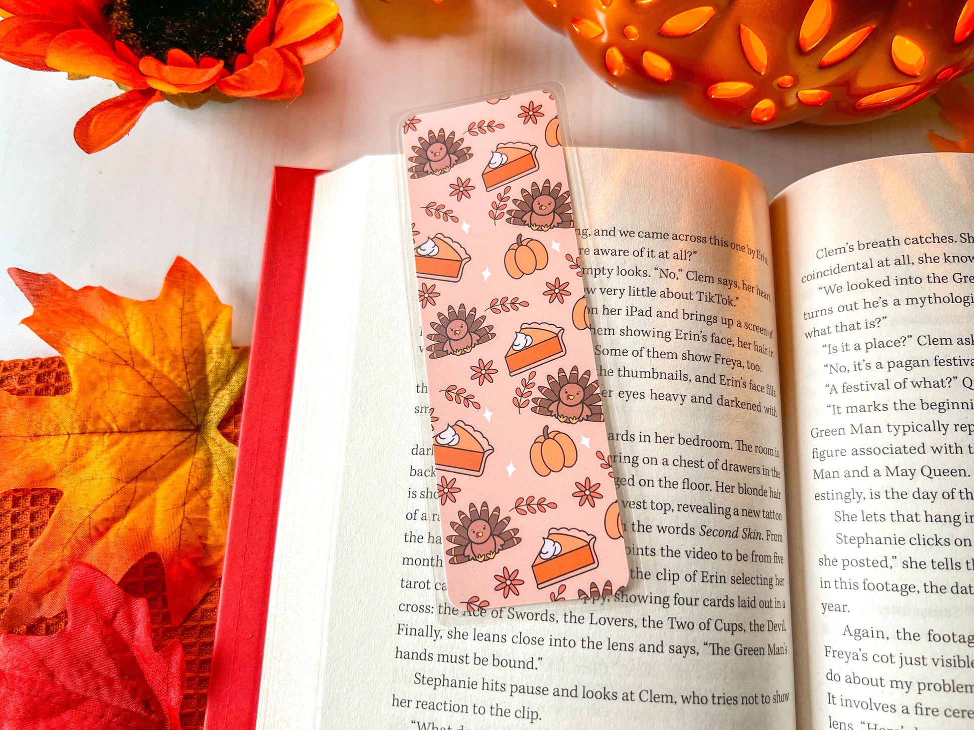Cozy Thanksgiving Bookmark Collection | Autumn Bookmark | Bookworm Gift | Gift for Reader