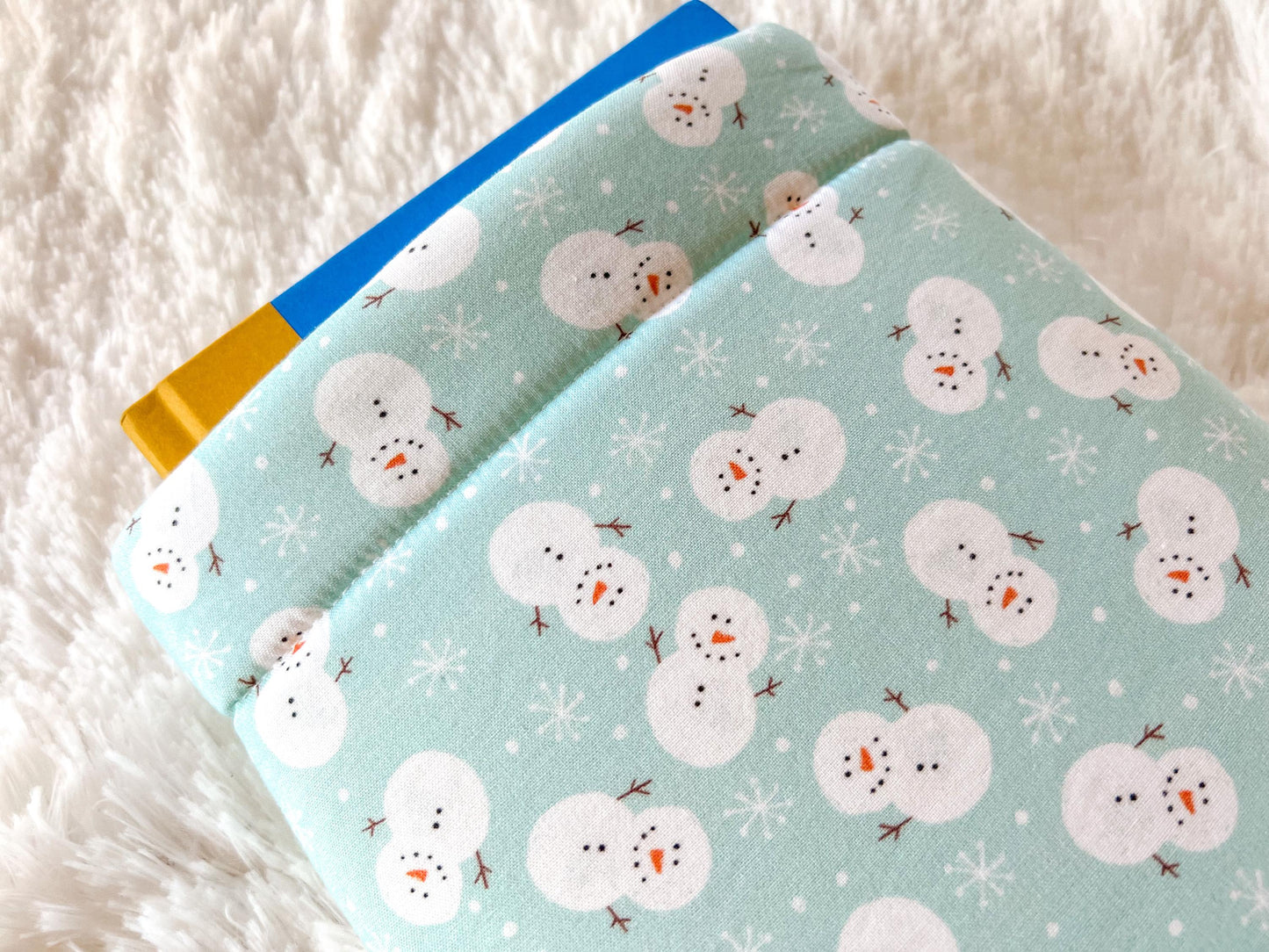 Snowmen Christmas Book Cozy | Christmas Book Cover | Christmas Book Protector | Snowman Book Cover | Cozy Book Cover