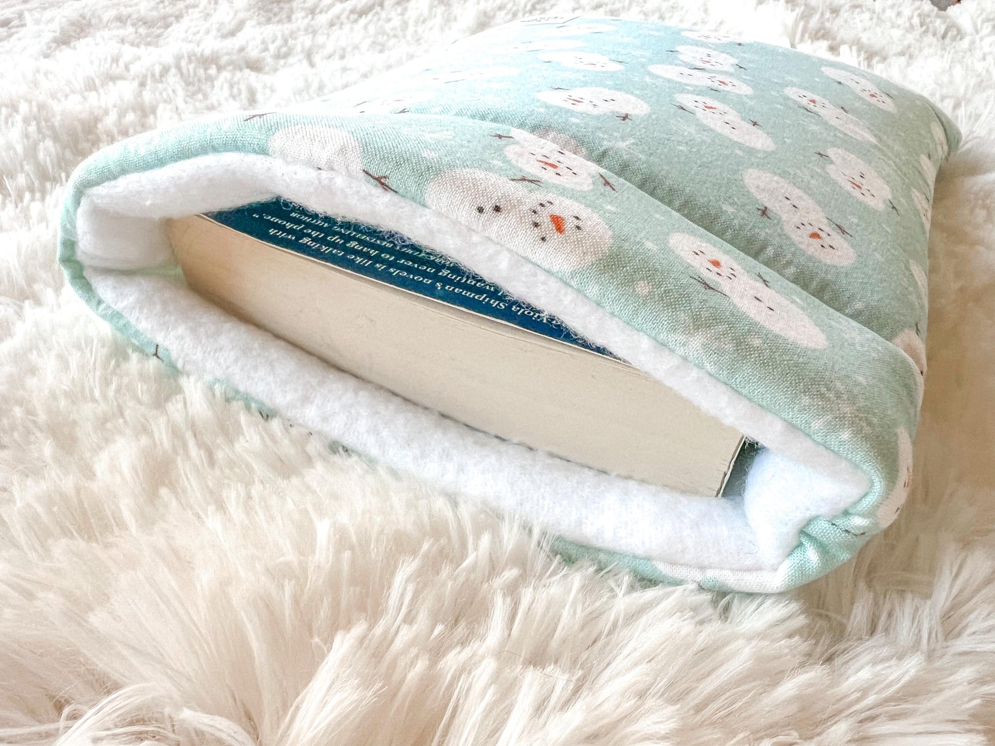 Snowmen Christmas Book Cozy | Christmas Book Cover | Christmas Book Protector | Snowman Book Cover | Cozy Book Cover