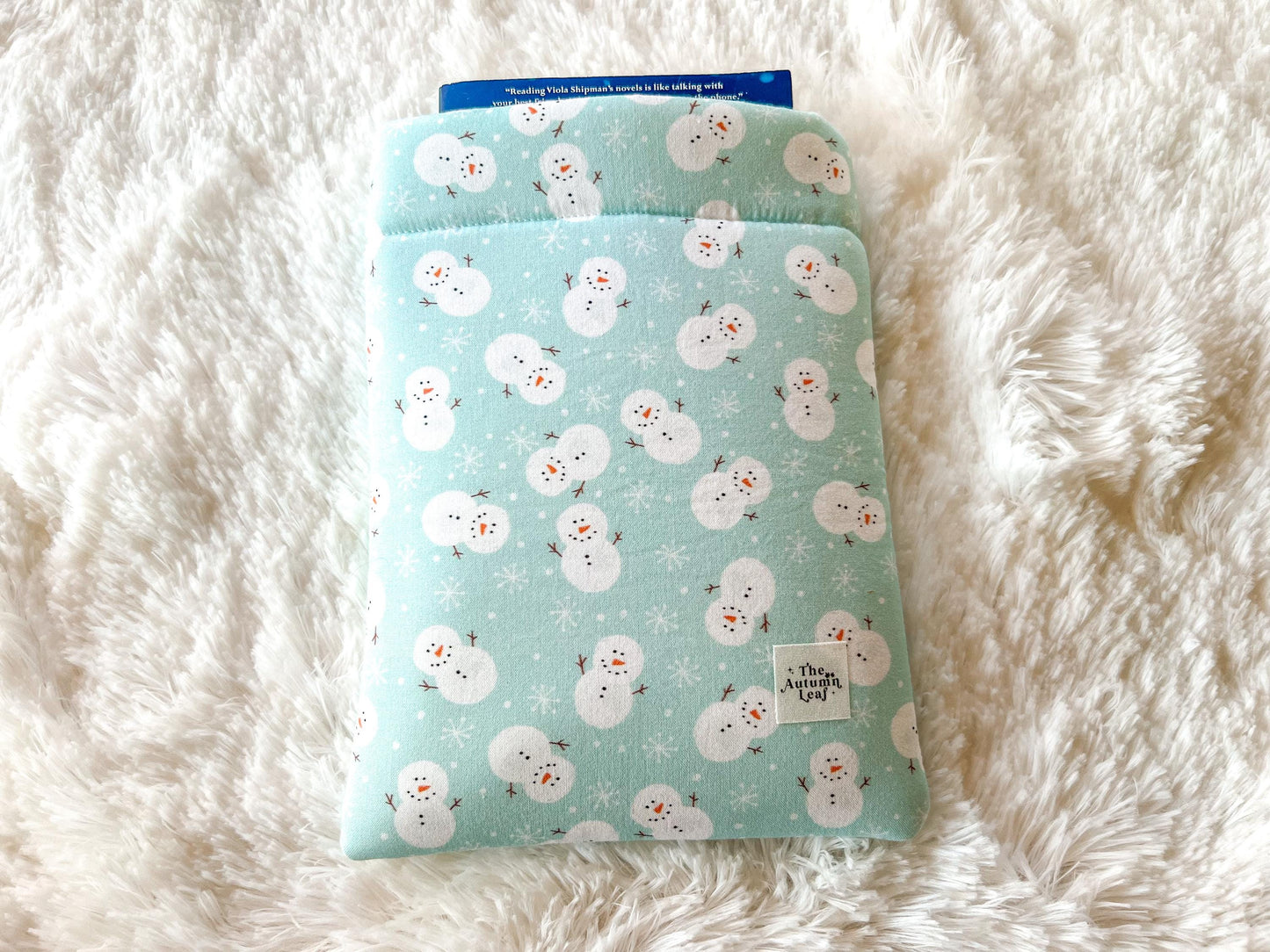 Snowmen Christmas Book Cozy | Christmas Book Cover | Christmas Book Protector | Snowman Book Cover | Cozy Book Cover