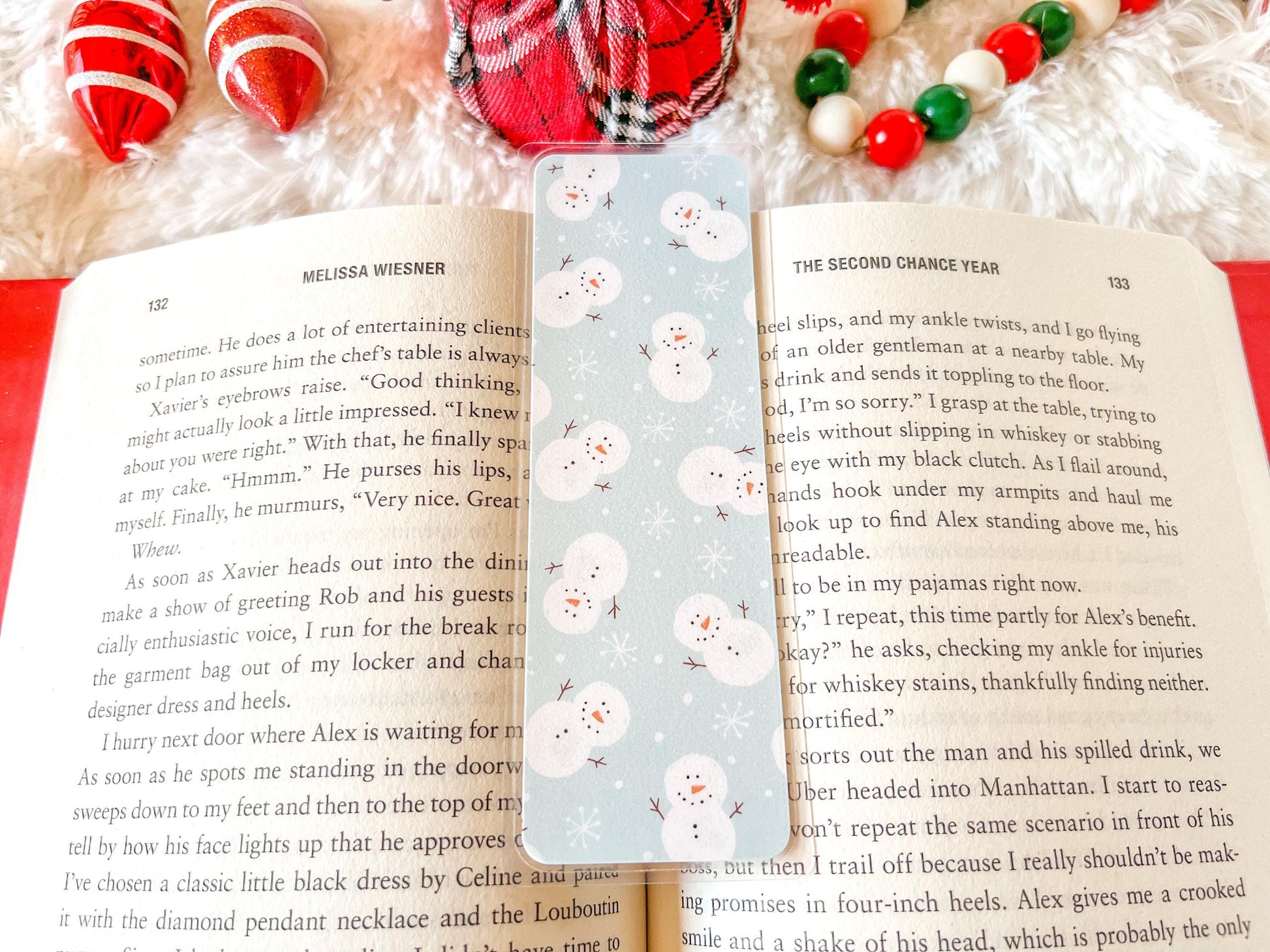 Snowmen Christmas Bookmark | Christmas Bookmark | Winter Bookmark | Gift for Reader | Snow Bookmark