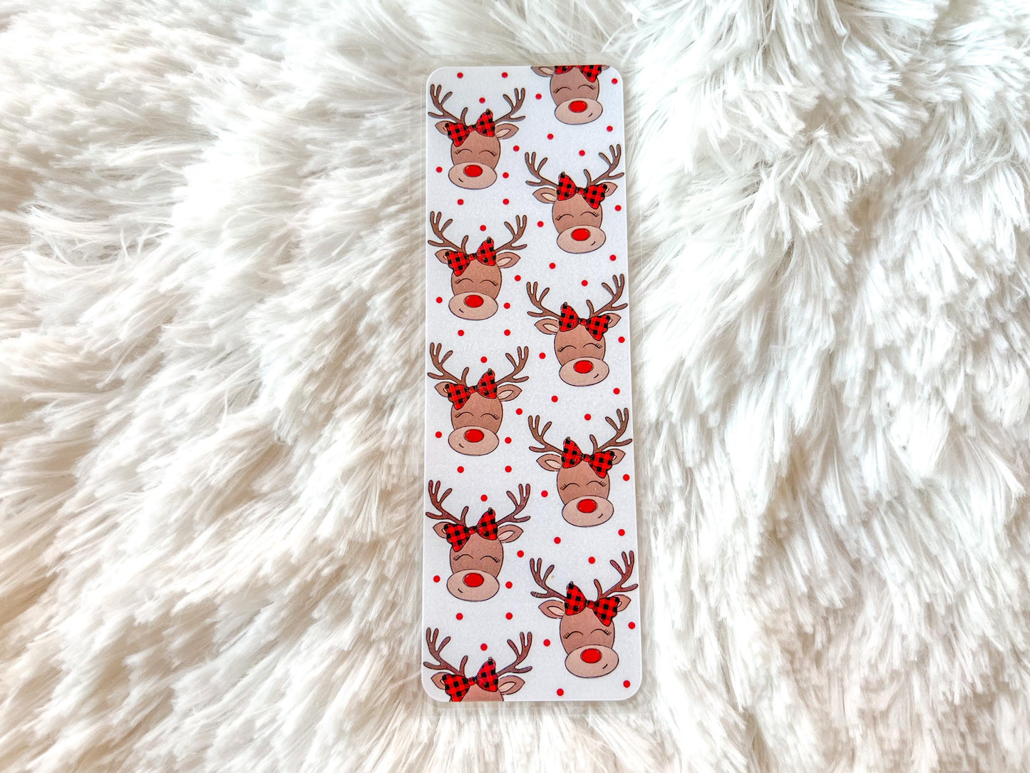 Reindeer Christmas Bookmark | Christmas Bookmark | Winter Bookmark | Bookworm Gift | Stocking Stuffer | Gift for Reader