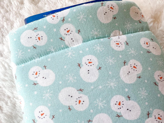 Snowmen Christmas Book Cozy | Christmas Book Cover | Christmas Book Protector | Snowman Book Cover | Cozy Book Cover