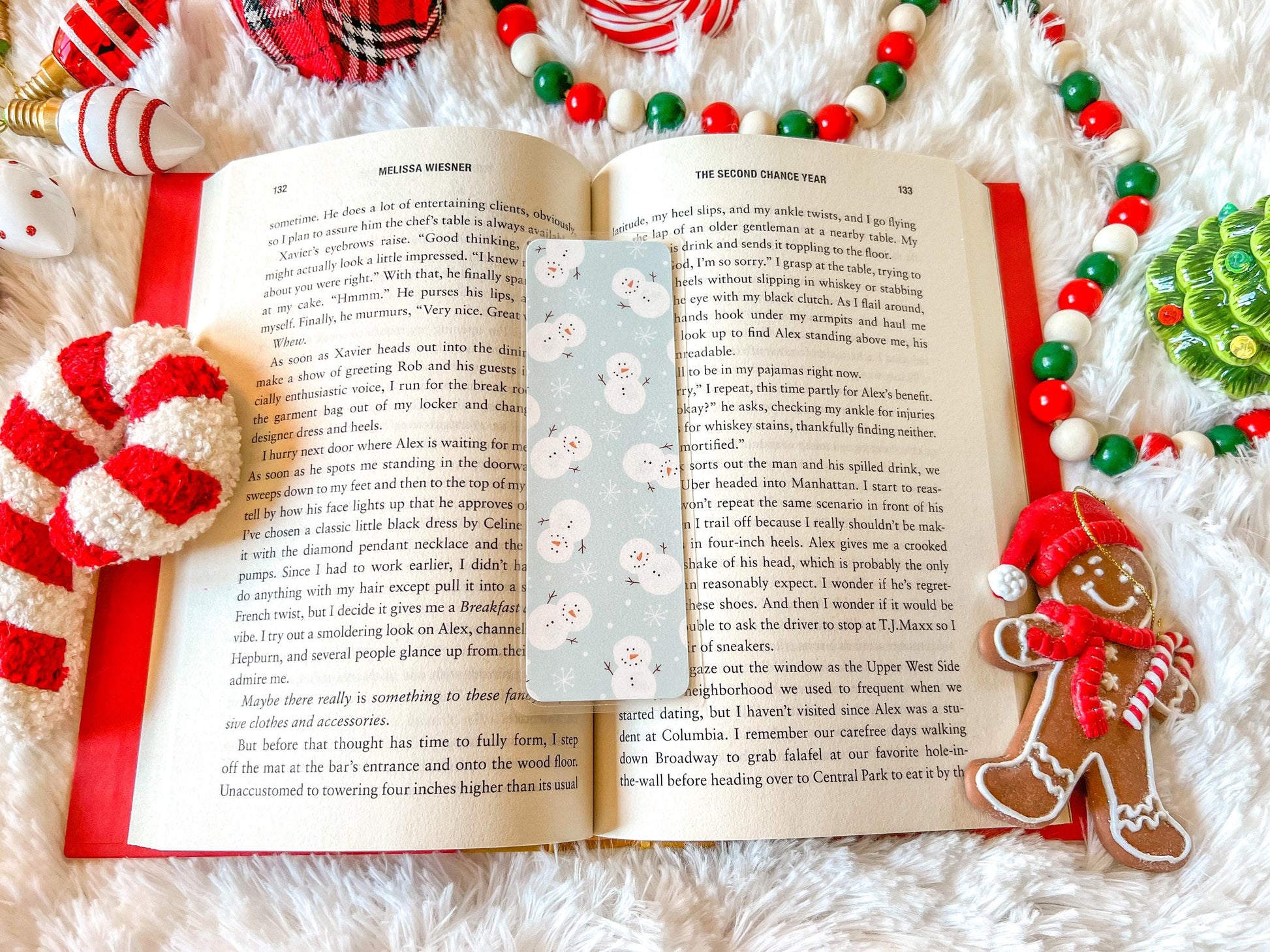 Snowmen Christmas Bookmark | Christmas Bookmark | Winter Bookmark | Gift for Reader | Snow Bookmark