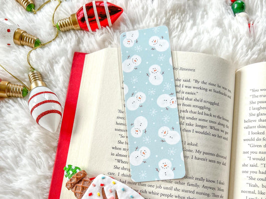 Snowmen Christmas Bookmark | Christmas Bookmark | Winter Bookmark | Gift for Reader | Snow Bookmark