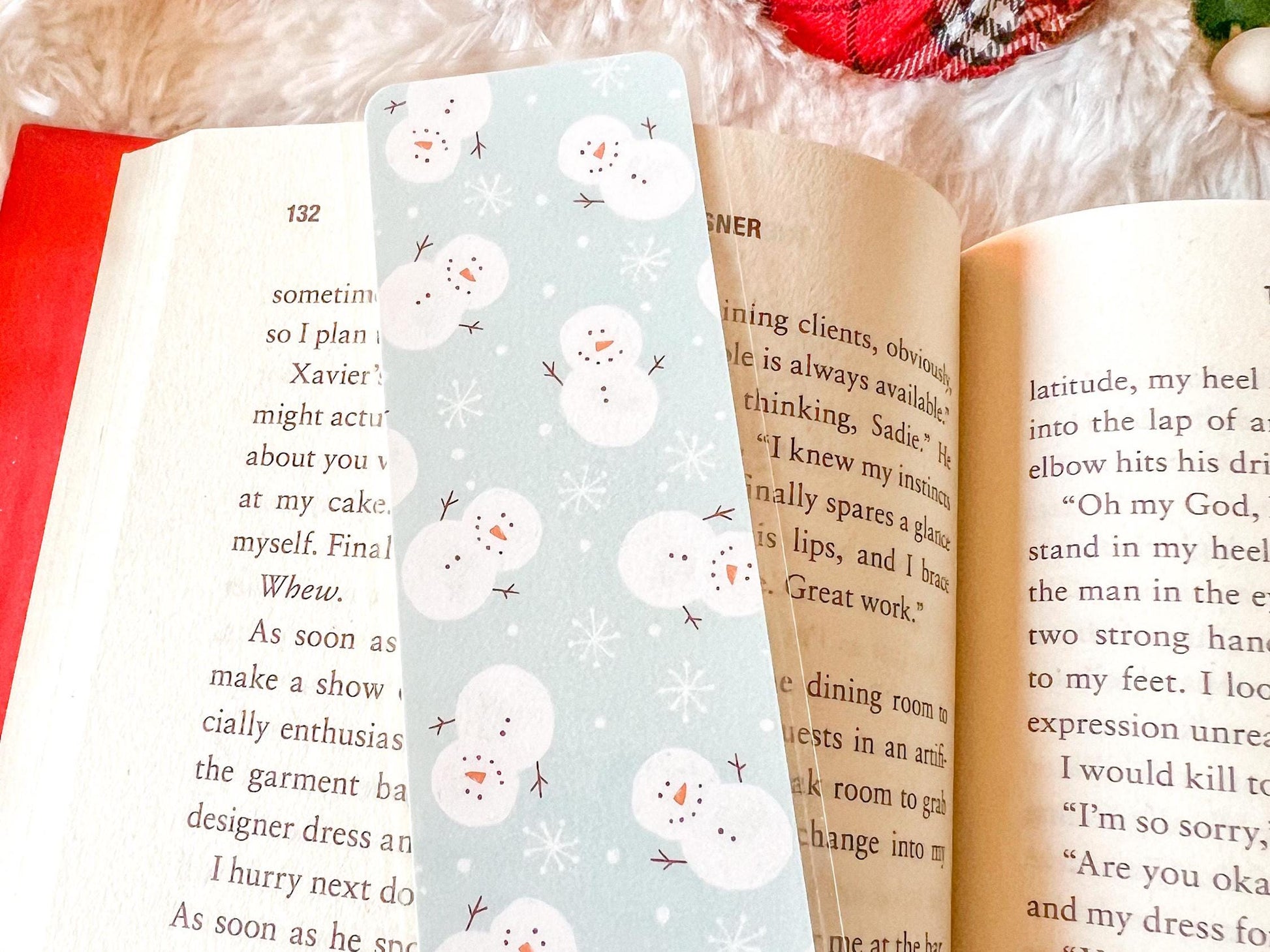 Snowmen Christmas Bookmark | Christmas Bookmark | Winter Bookmark | Gift for Reader | Snow Bookmark