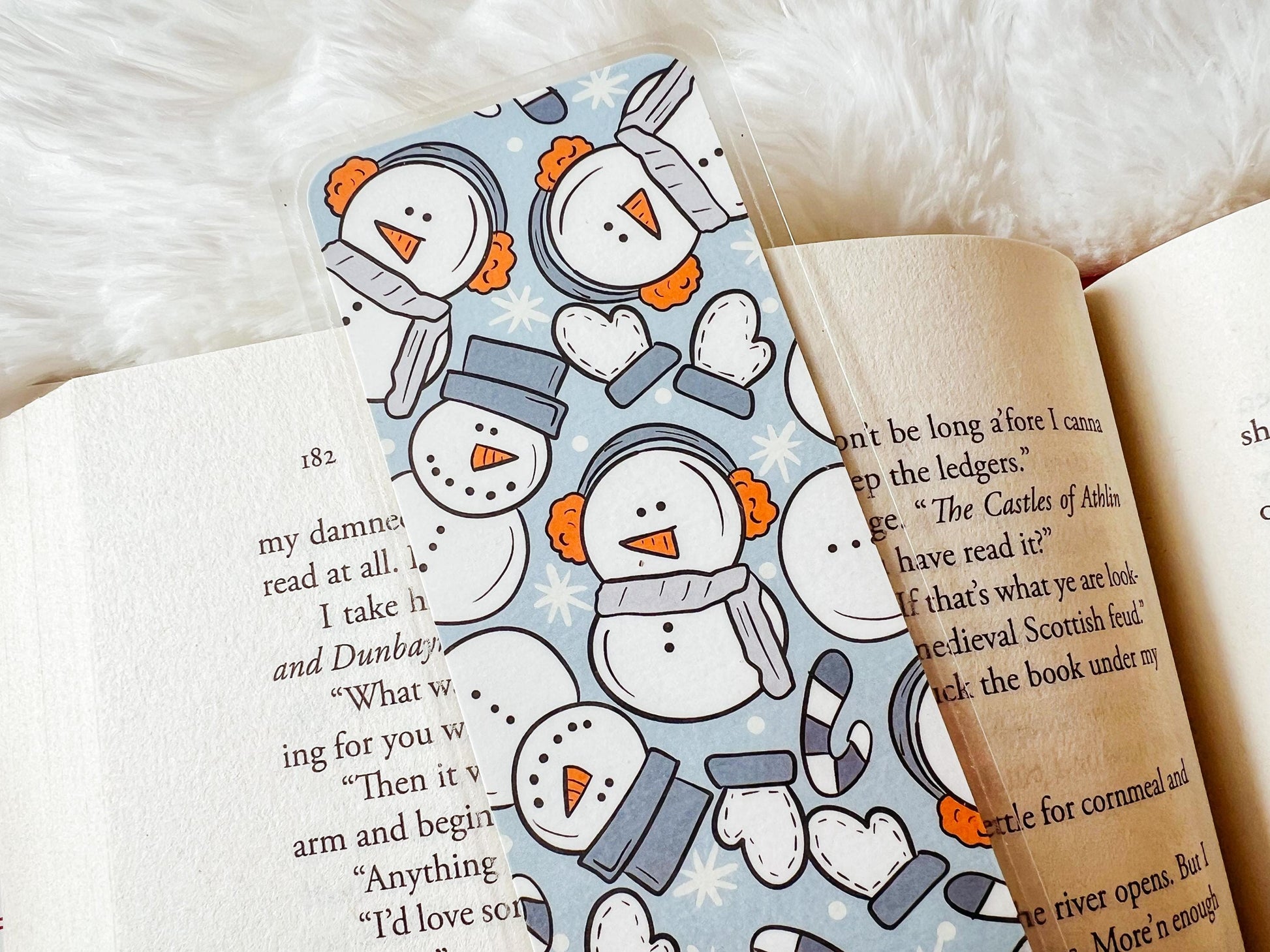 Winter Snowmen Christmas Bookmark | Christmas Bookmark | Winter Bookmark | Gift for Reader | Snow Bookmark | Snowman Bookmark