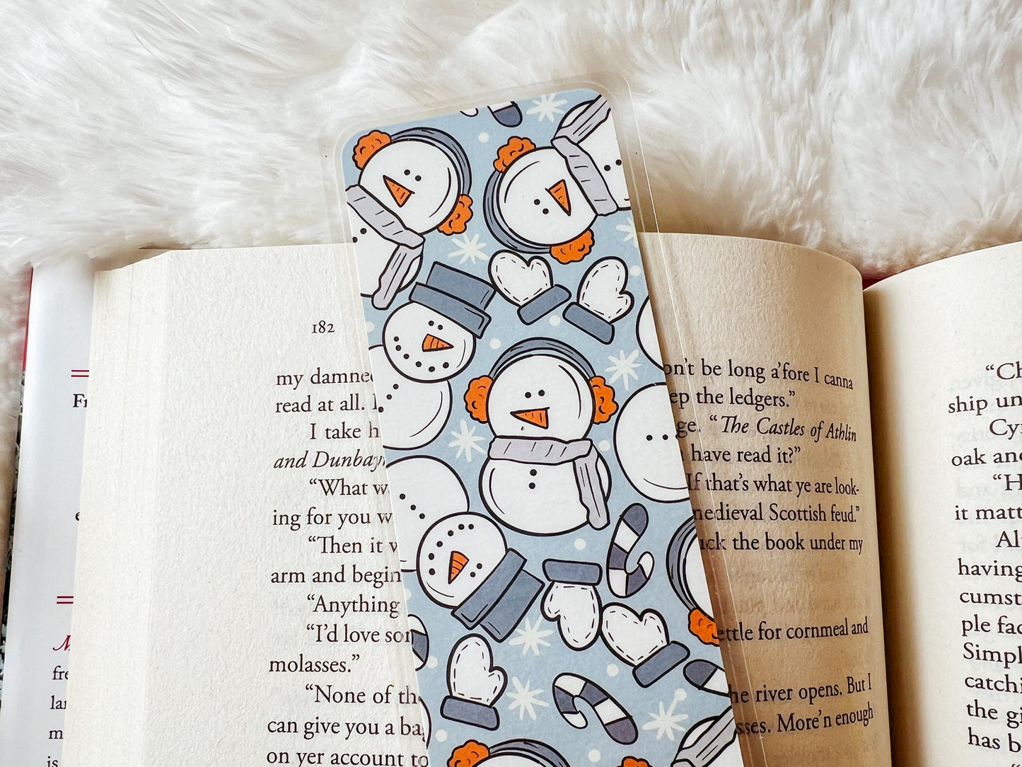 Winter Snowmen Christmas Bookmark | Christmas Bookmark | Winter Bookmark | Gift for Reader | Snow Bookmark | Snowman Bookmark