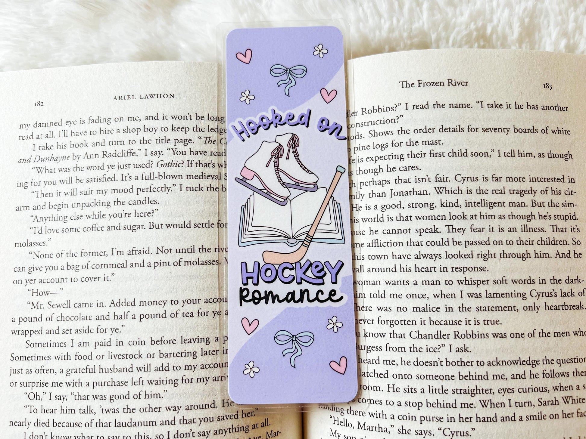 Hockey Romance Bookmark | Winter Bookmark | Gift for Reader | Ice Skating Bookmark | Hockey Bookmark | Romance Book Bookmark