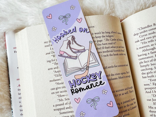 Hockey Romance Bookmark | Winter Bookmark | Gift for Reader | Ice Skating Bookmark | Hockey Bookmark | Romance Book Bookmark