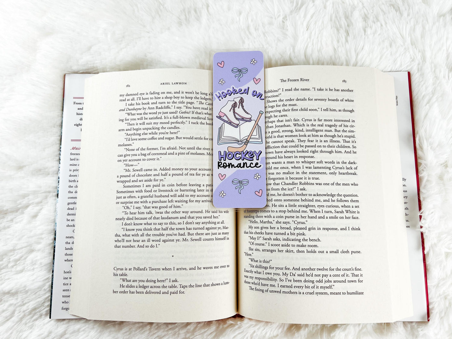 Hockey Romance Bookmark | Winter Bookmark | Gift for Reader | Ice Skating Bookmark | Hockey Bookmark | Romance Book Bookmark