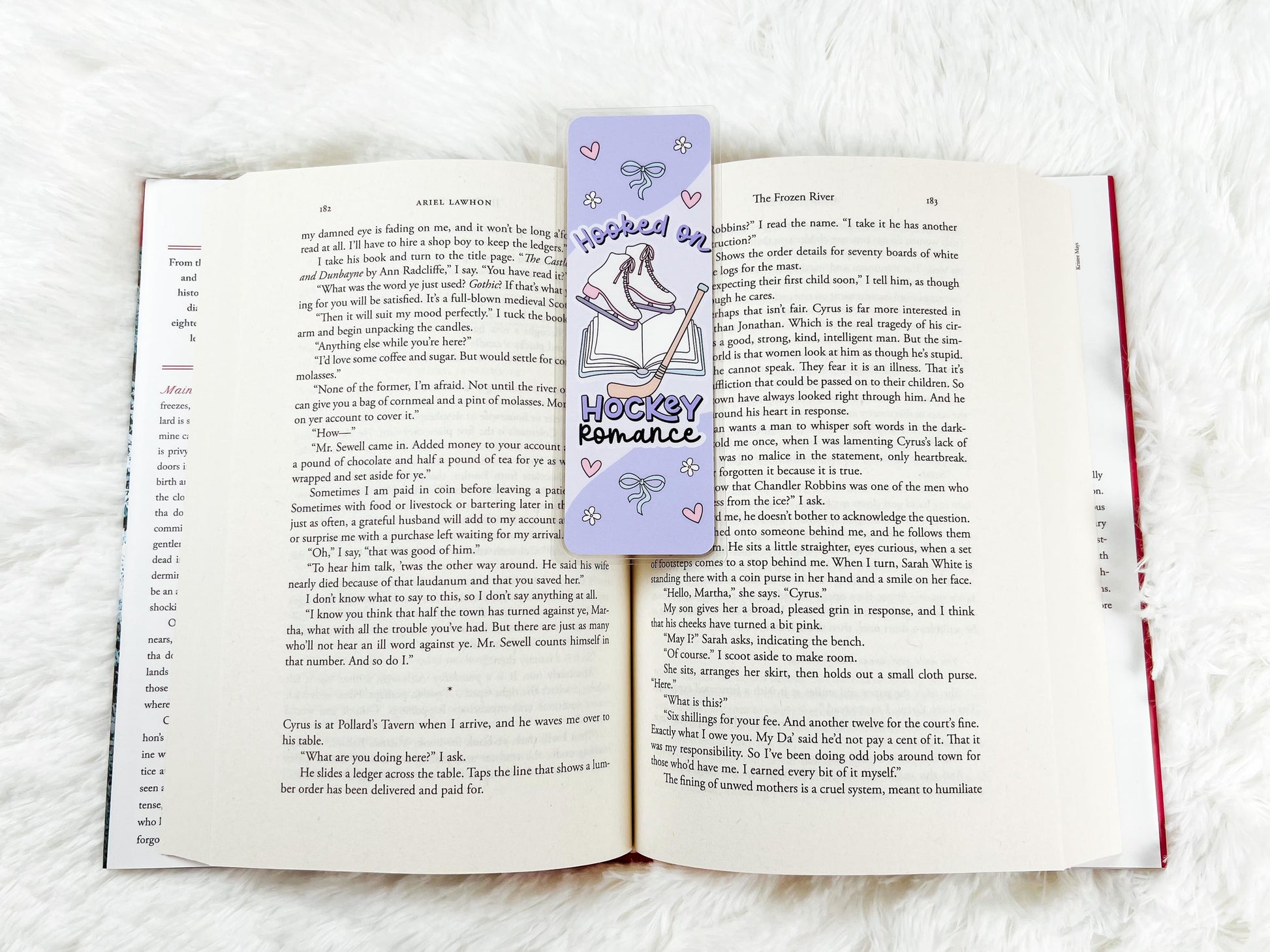 Hockey Romance Bookmark | Winter Bookmark | Gift for Reader | Ice Skating Bookmark | Hockey Bookmark | Romance Book Bookmark