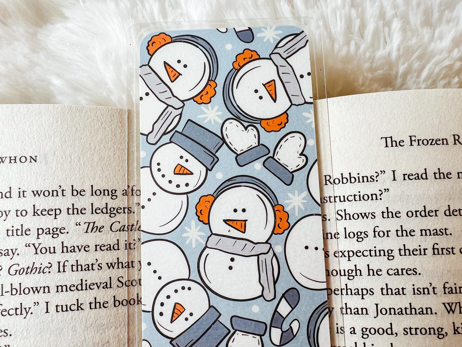 Winter Snowmen Christmas Bookmark | Christmas Bookmark | Winter Bookmark | Gift for Reader | Snow Bookmark | Snowman Bookmark