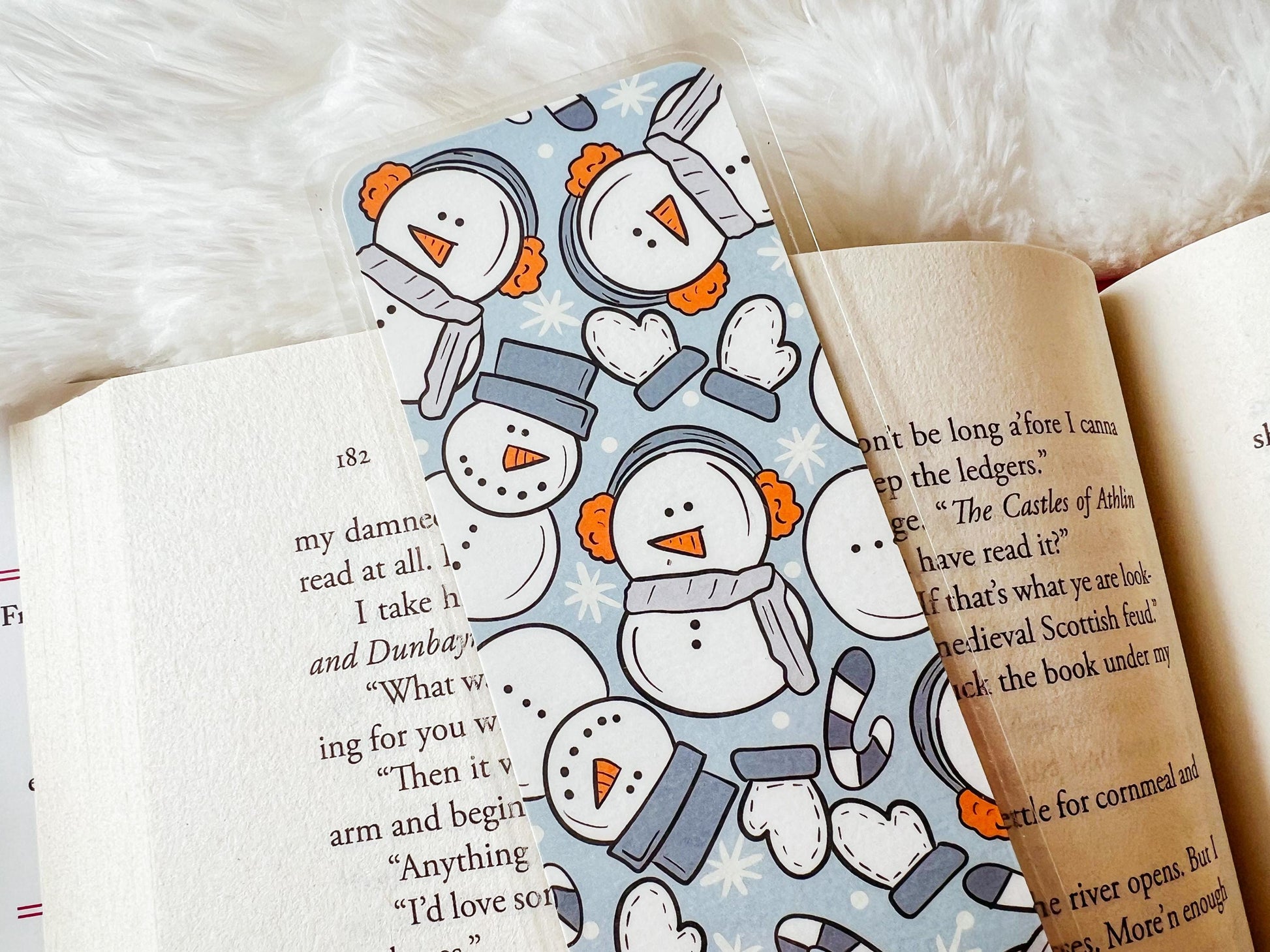 Winter Snowmen Christmas Bookmark | Christmas Bookmark | Winter Bookmark | Gift for Reader | Snow Bookmark | Snowman Bookmark
