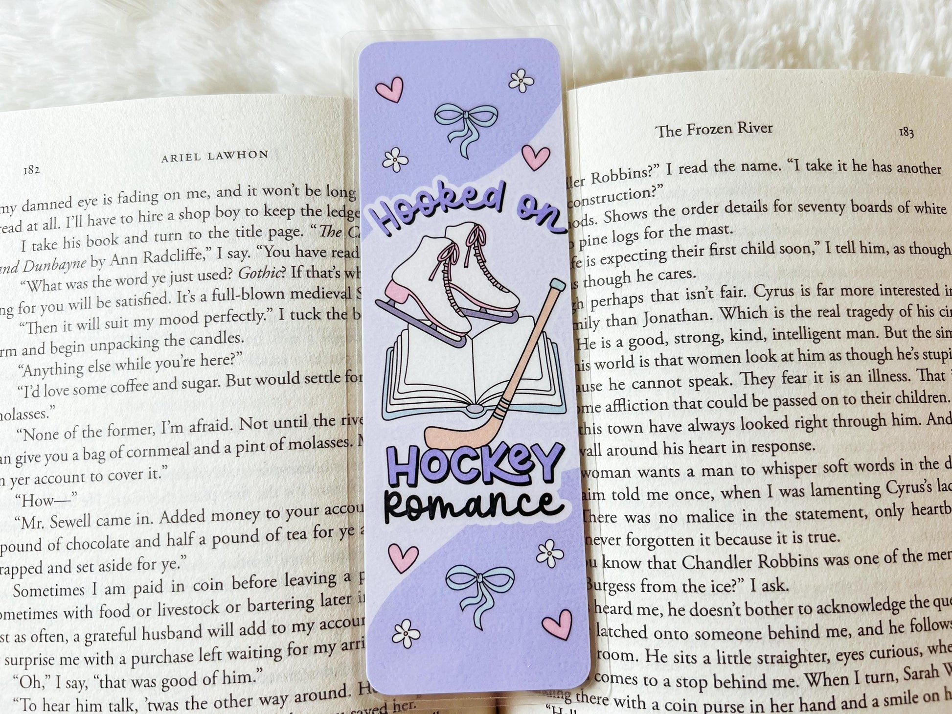 Hockey Romance Bookmark | Winter Bookmark | Gift for Reader | Ice Skating Bookmark | Hockey Bookmark | Romance Book Bookmark