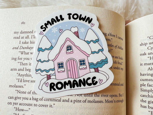 Small Town Romance Book Sticker | Winter Sticker | Vinyl Sticker | Bookish Sticker | Book Lover Gift | Bookish Merch | Reading Sticker