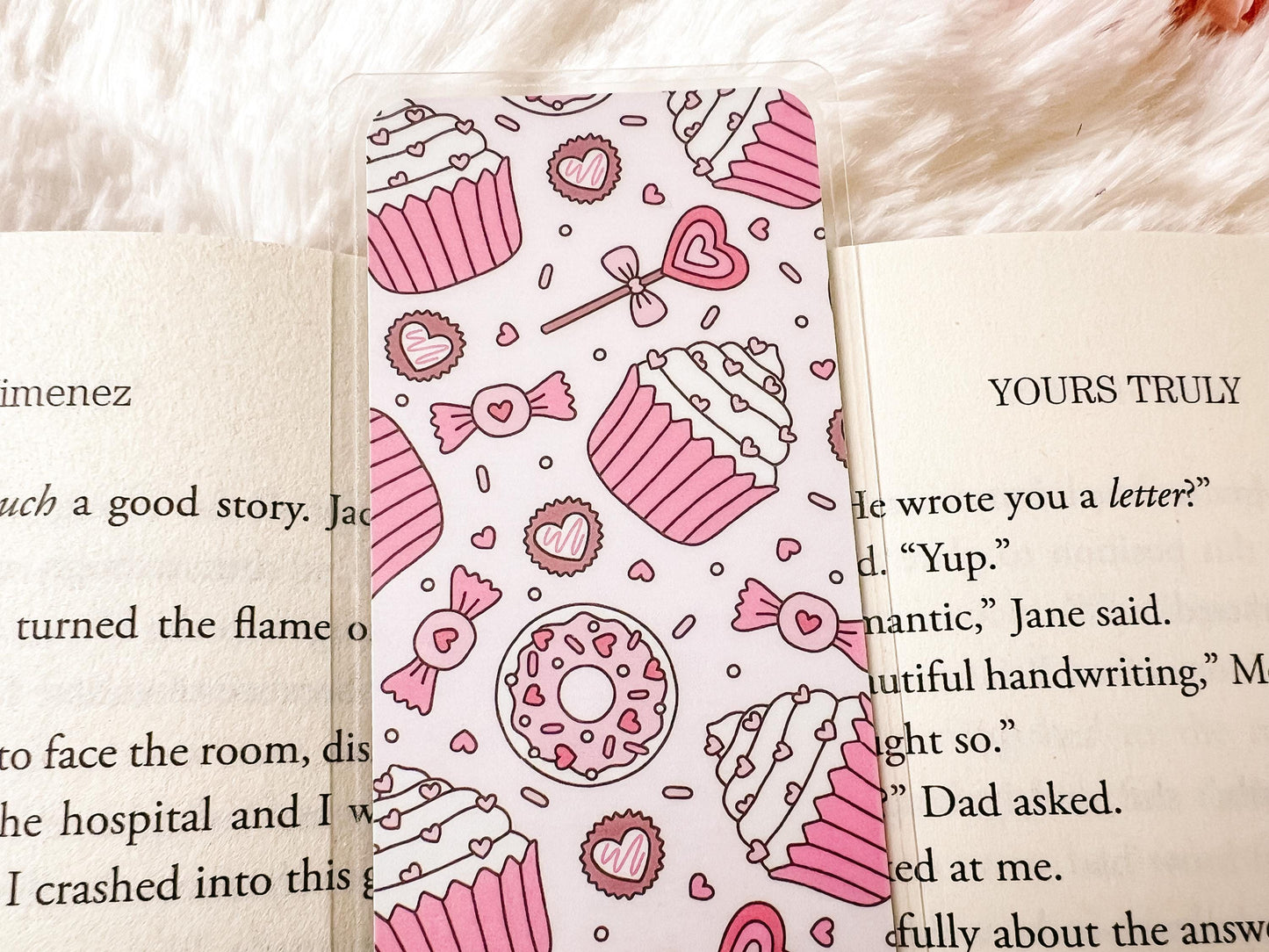 Valentine's Day Cupcakes & Donuts Bookmark | Valentine's Day Bookmark | Donuts Bookmark | Gift for Reader | Cupcake Bookmark