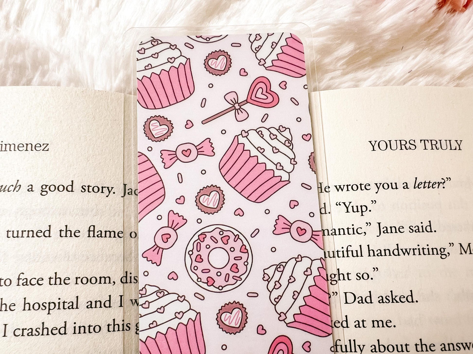 Valentine's Day Cupcakes & Donuts Bookmark | Valentine's Day Bookmark | Donuts Bookmark | Gift for Reader | Cupcake Bookmark