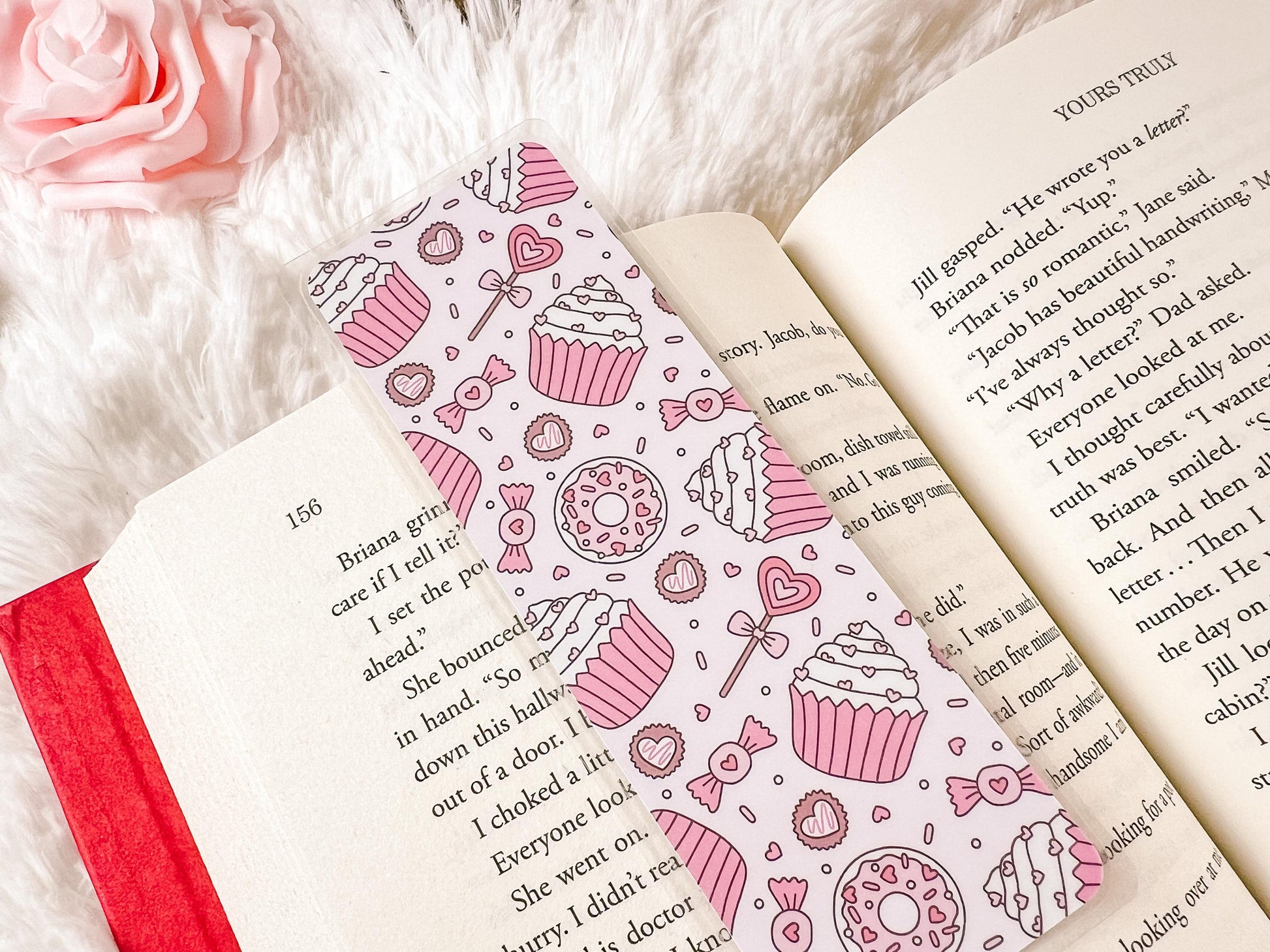 Valentine's Day Cupcakes & Donuts Bookmark | Valentine's Day Bookmark | Donuts Bookmark | Gift for Reader | Cupcake Bookmark